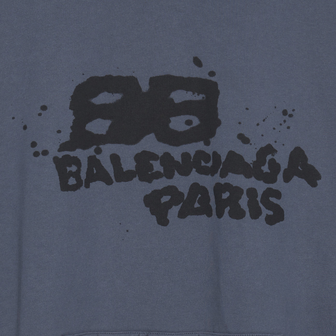 Balenciaga Hand-Drawn BB Icon Hoodie Large Fit 'Blue' 620973TNVQ14183 - 4
