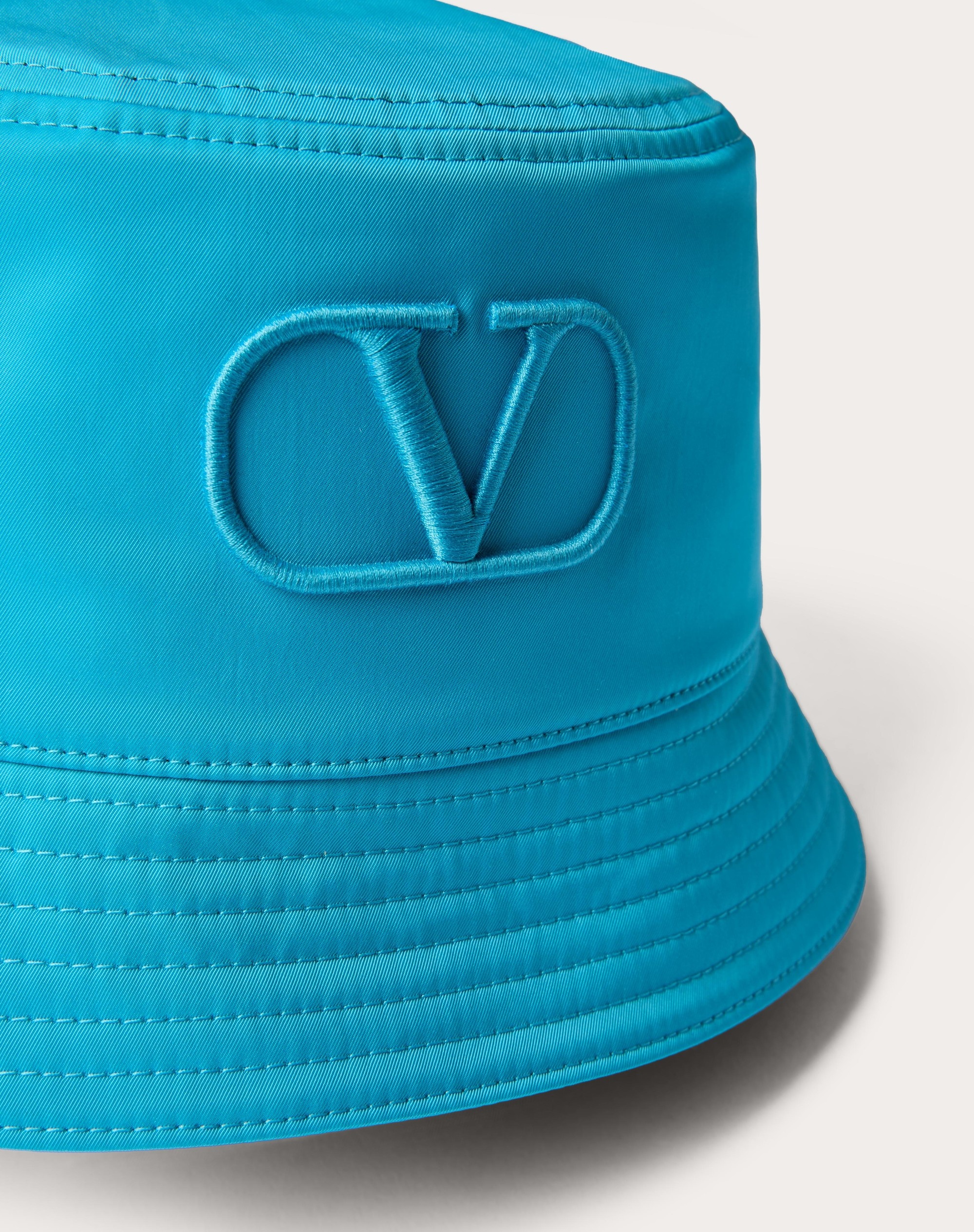 VLOGO SIGNATURE NYLON BUCKET HAT WITH VLOGO EMBROIDERY - 2