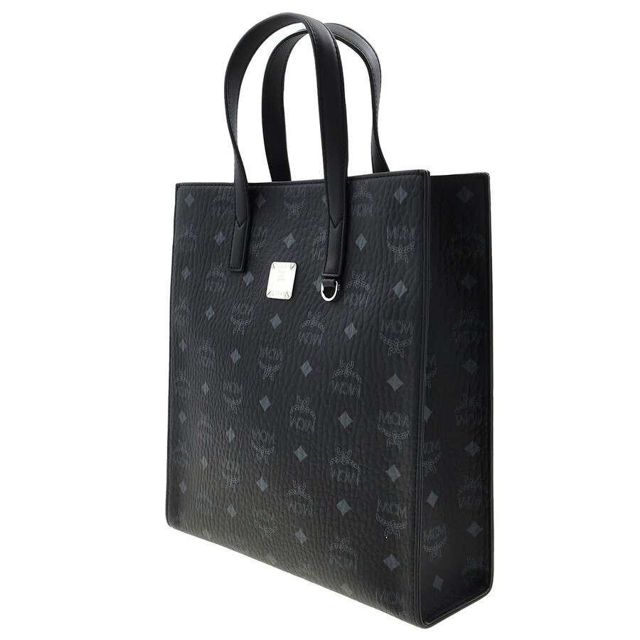 MCM Ladies Medium Aren Tote in Visetos- Black - 2