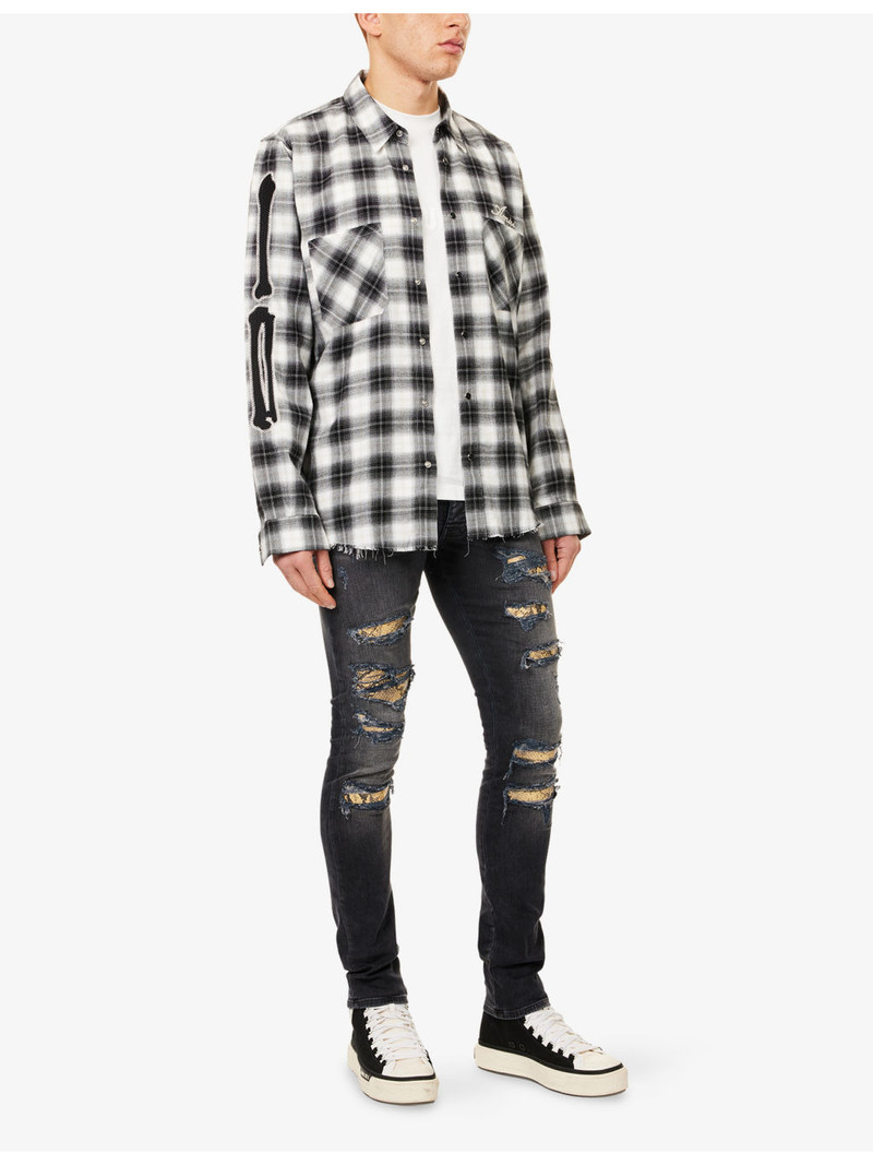 AMIRI Snake Thrasher Skinny Denim Jeans outlook