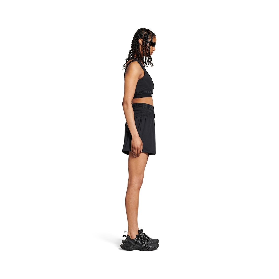 Women's Under Armour® Running Shorts in Black - 3