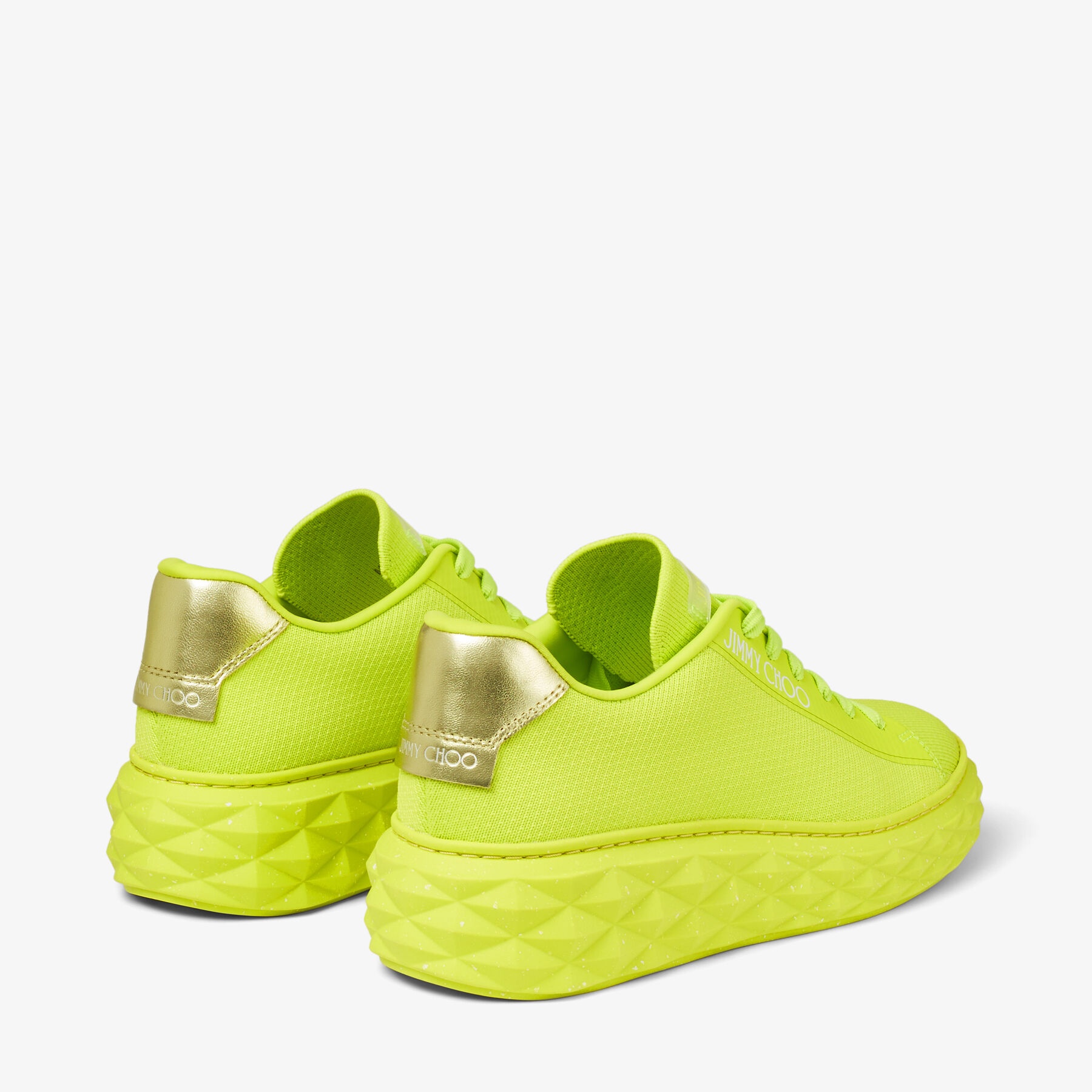 Diamond Light Maxi/f
Apple Green Knit Low-Top Trainers with Platform Sole - 7