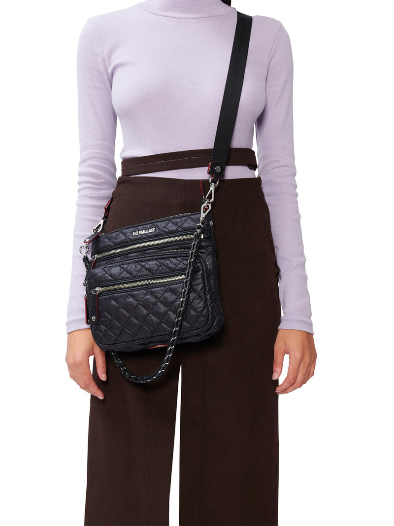 Women's Micro Crosby Quilted Crossbody Bag - Black 3