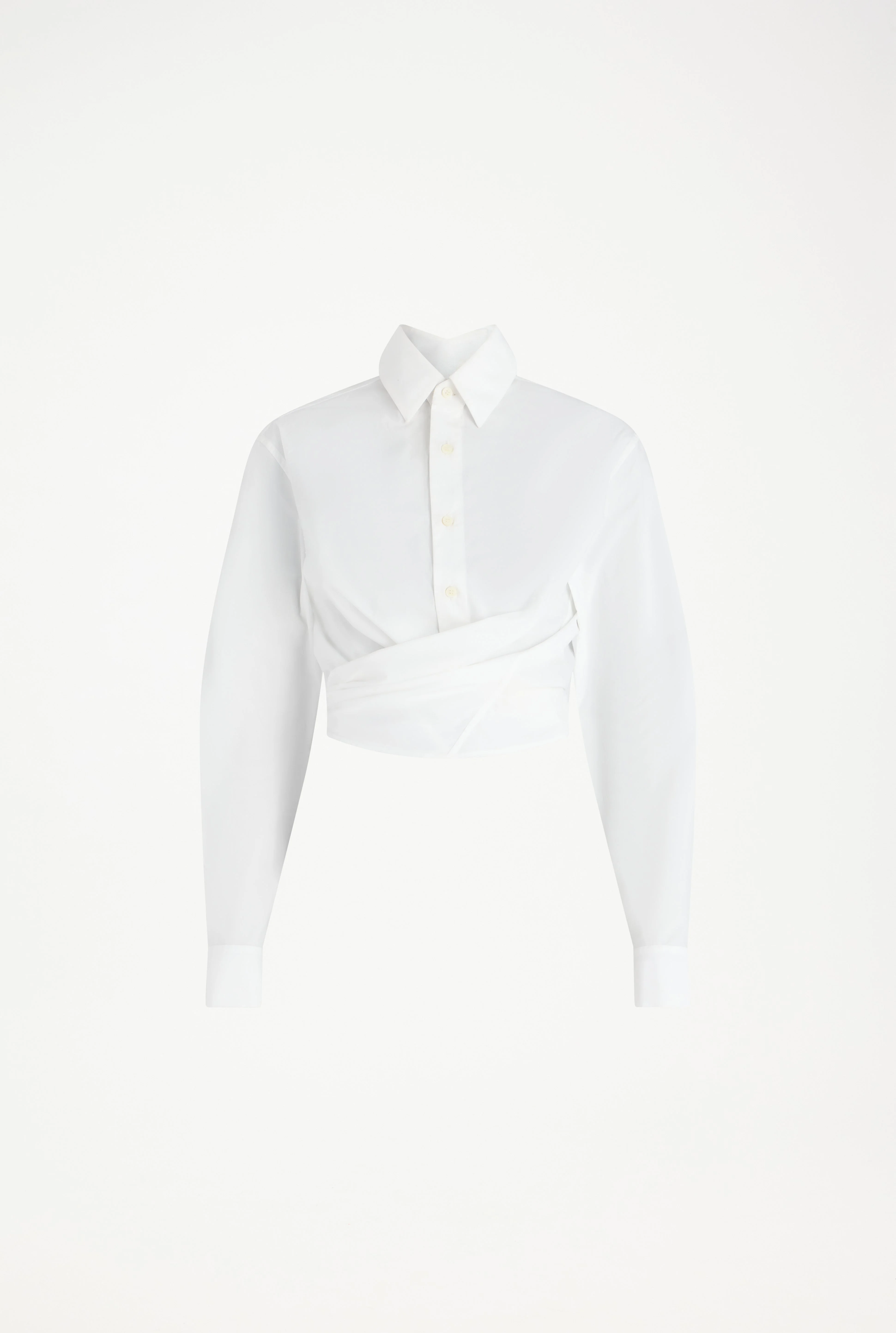 THE CROPPED CACHE-CŒUR SHIRT - 1