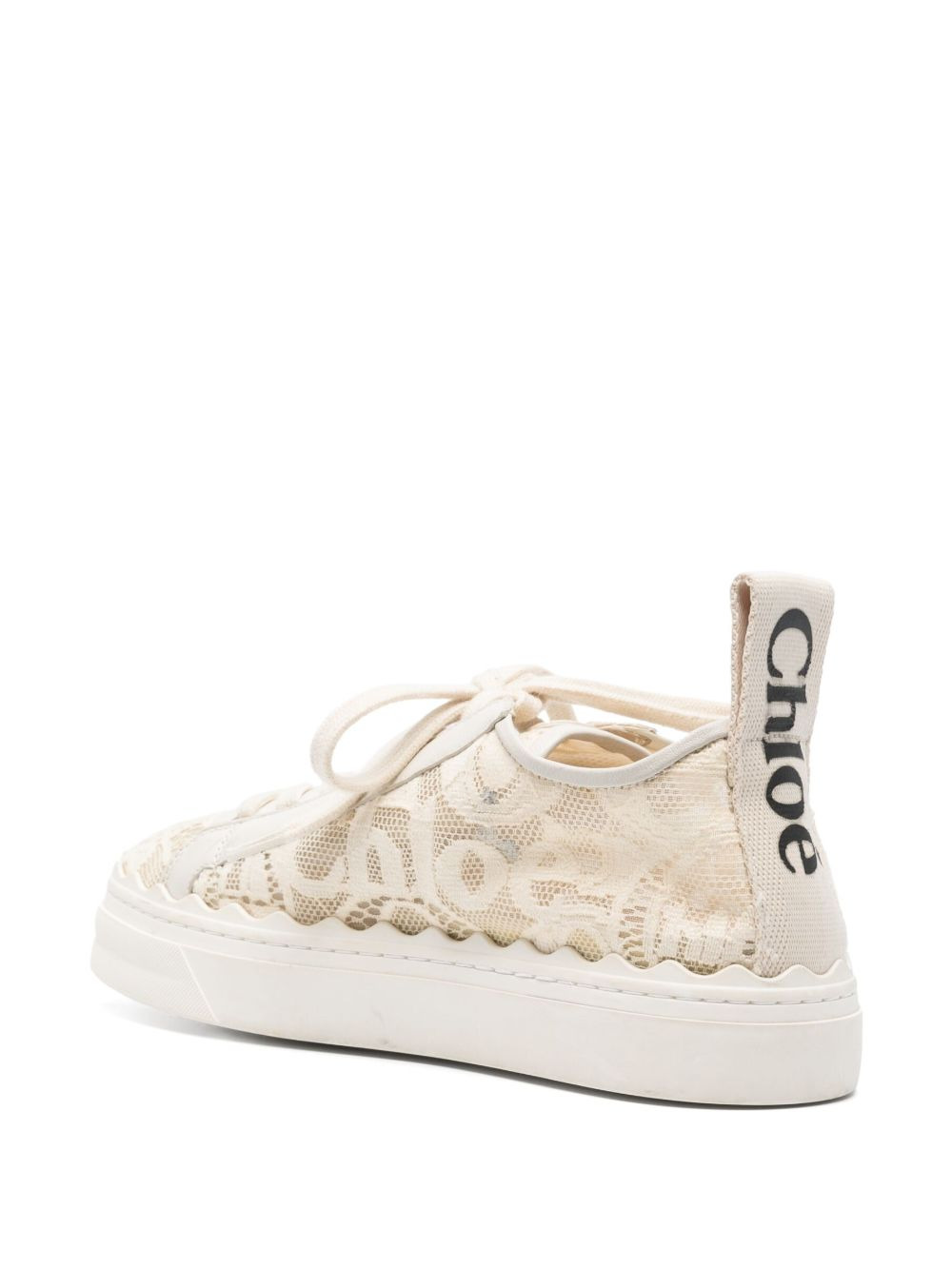 Lauren lace-detail sneakers - 3