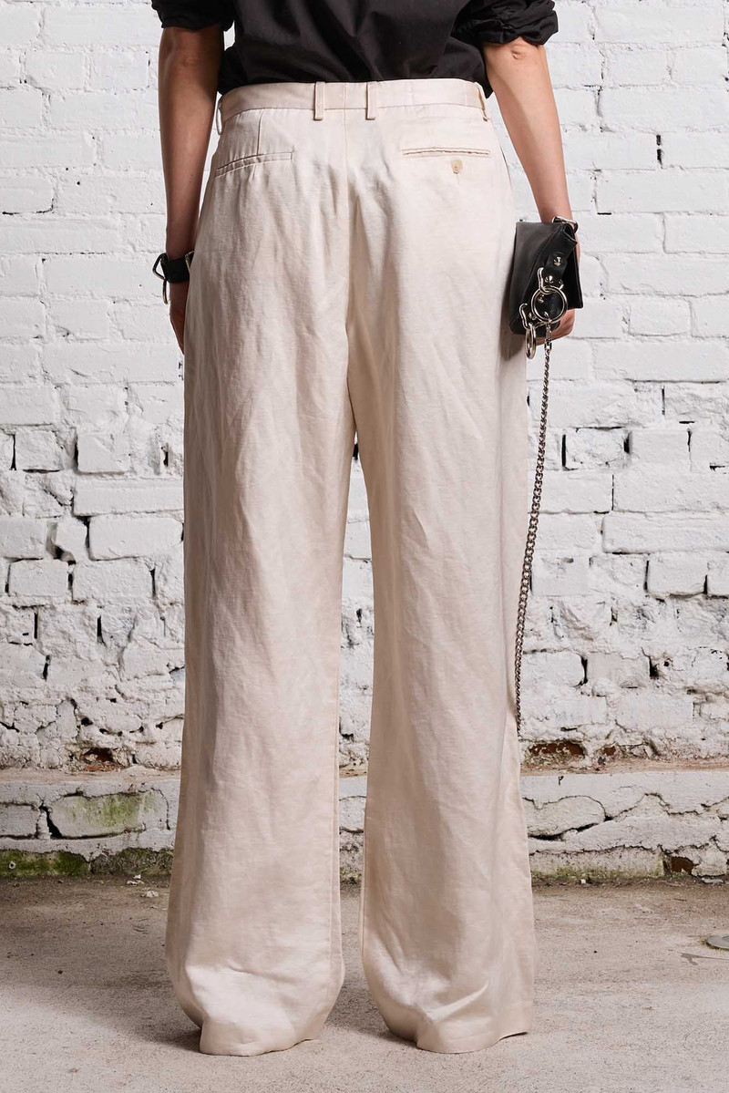 R13 DAMON LINEN TROUSER - OYSTER outlook