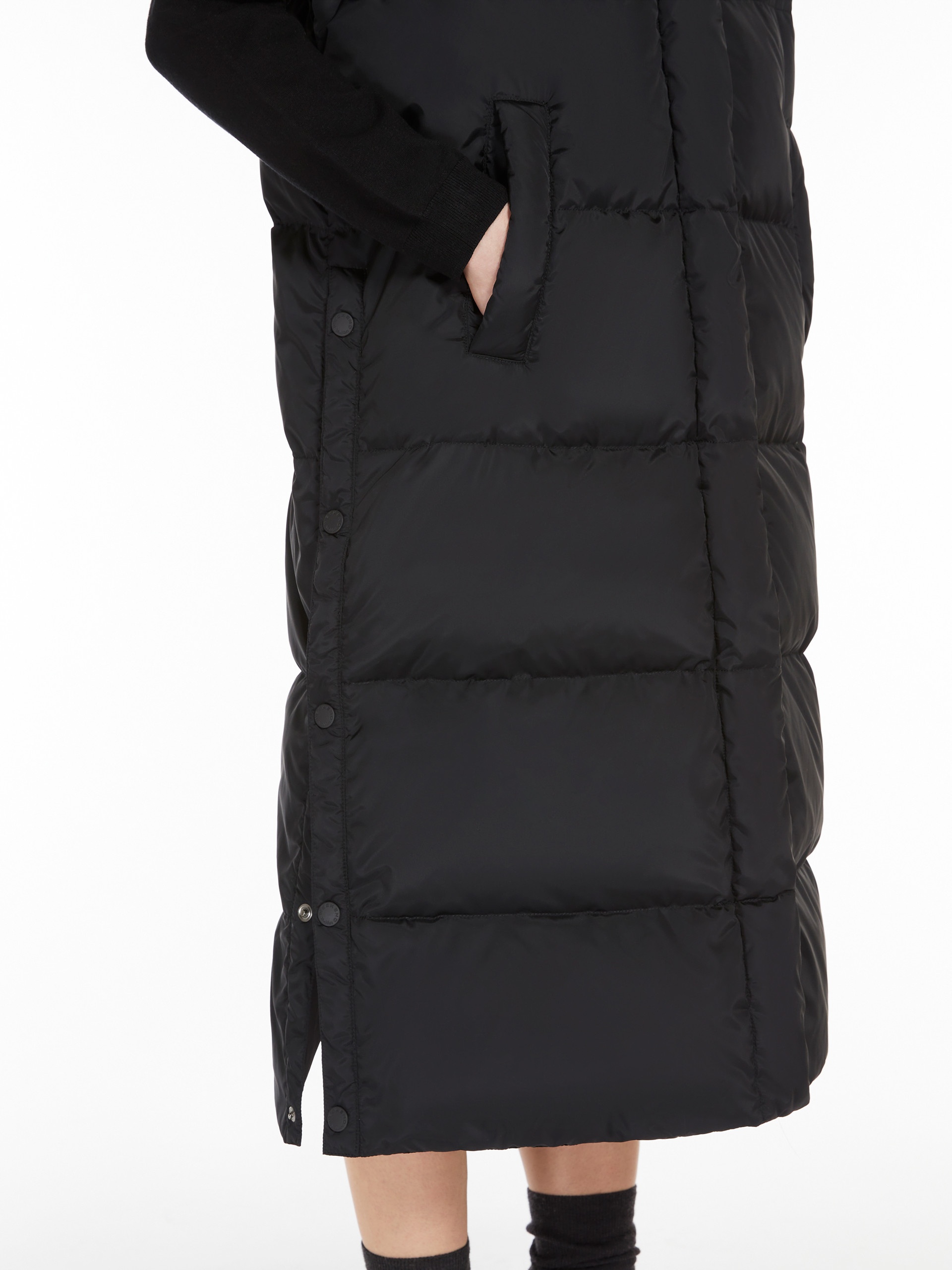 ZIMINO Long water-repellent taffeta gilet - 5