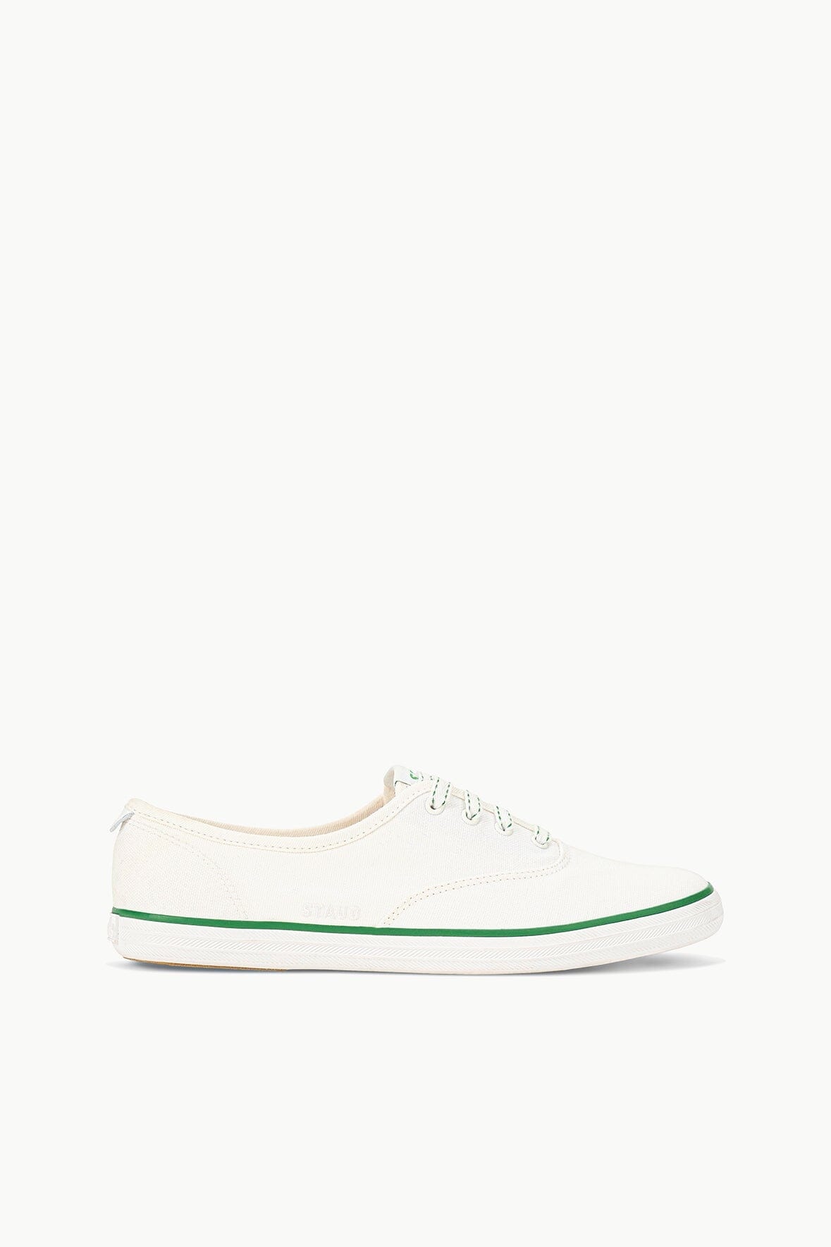 STAUD STAUD KEDS CHAMPION CANVAS WHITE GREEN - 1