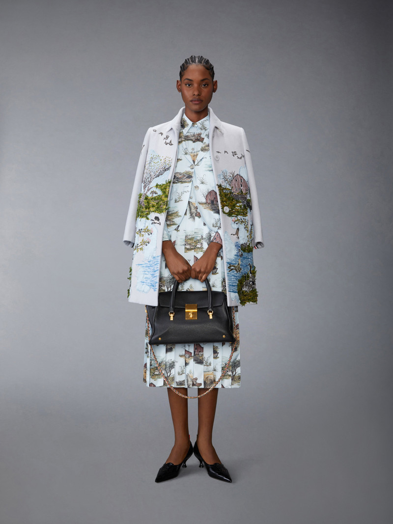 SCENIC TOILE APPLIQUE BAL COLLAR OVERCOAT 5