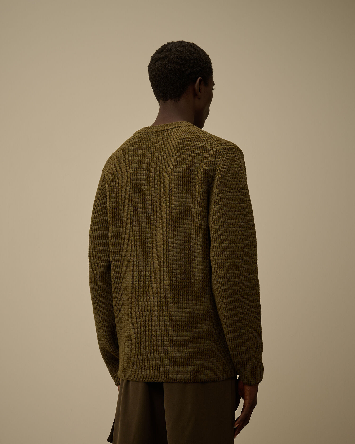 Lambswool GRS Crewneck Lens Sweater - 4