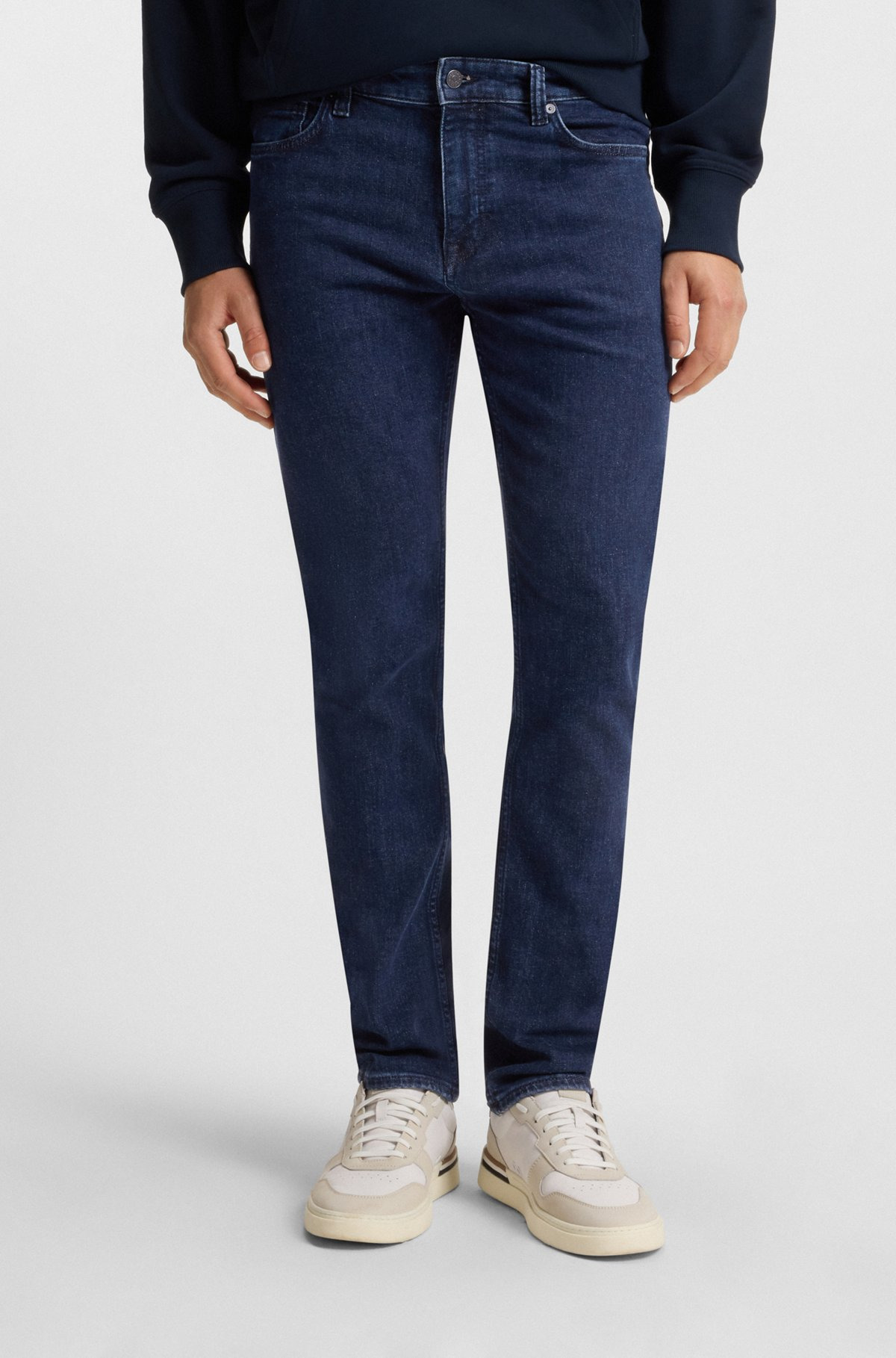 DELAWARE SLIM-FIT JEANS IN INDIGO-BLUE STRETCH DENIM - 2