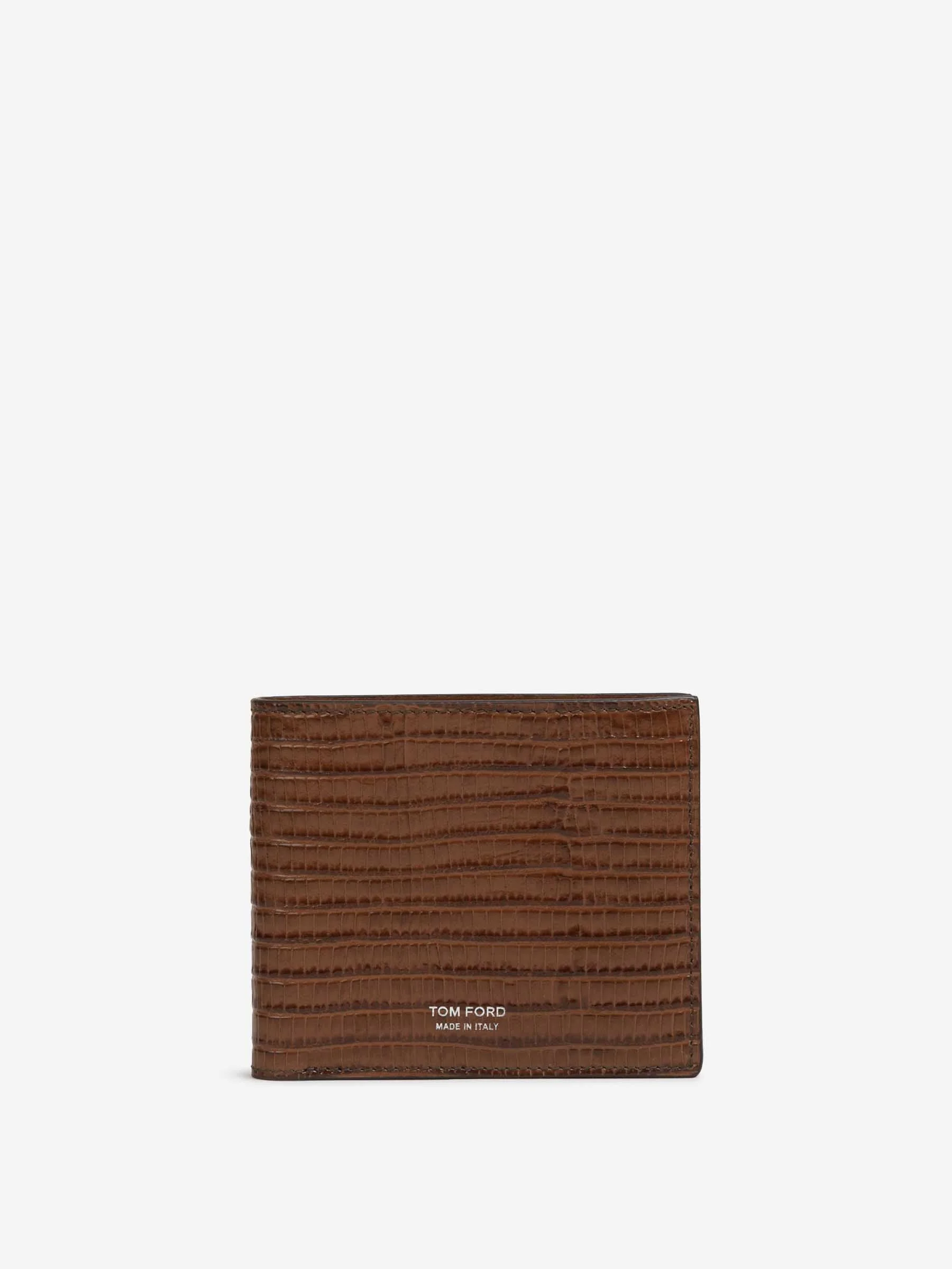CROCODILE-EFFECT FOLDING WALLET - 1