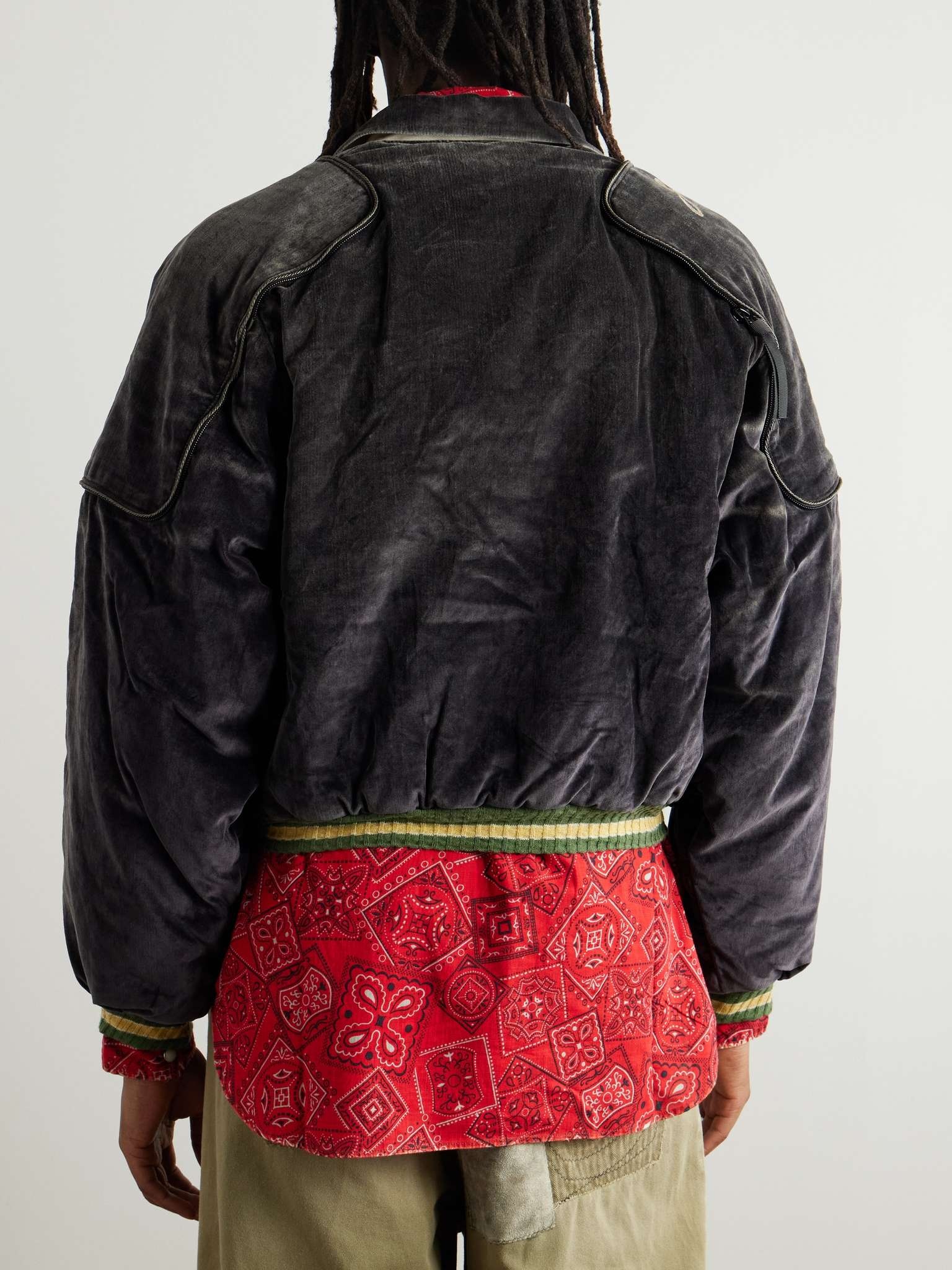 ジャケット・アウター LIDNM COTTON SILK REVERSIBLE ZIP Lidi Shirred Insulated Zip-Up Jacket | WOMEN - MARK & LONA
