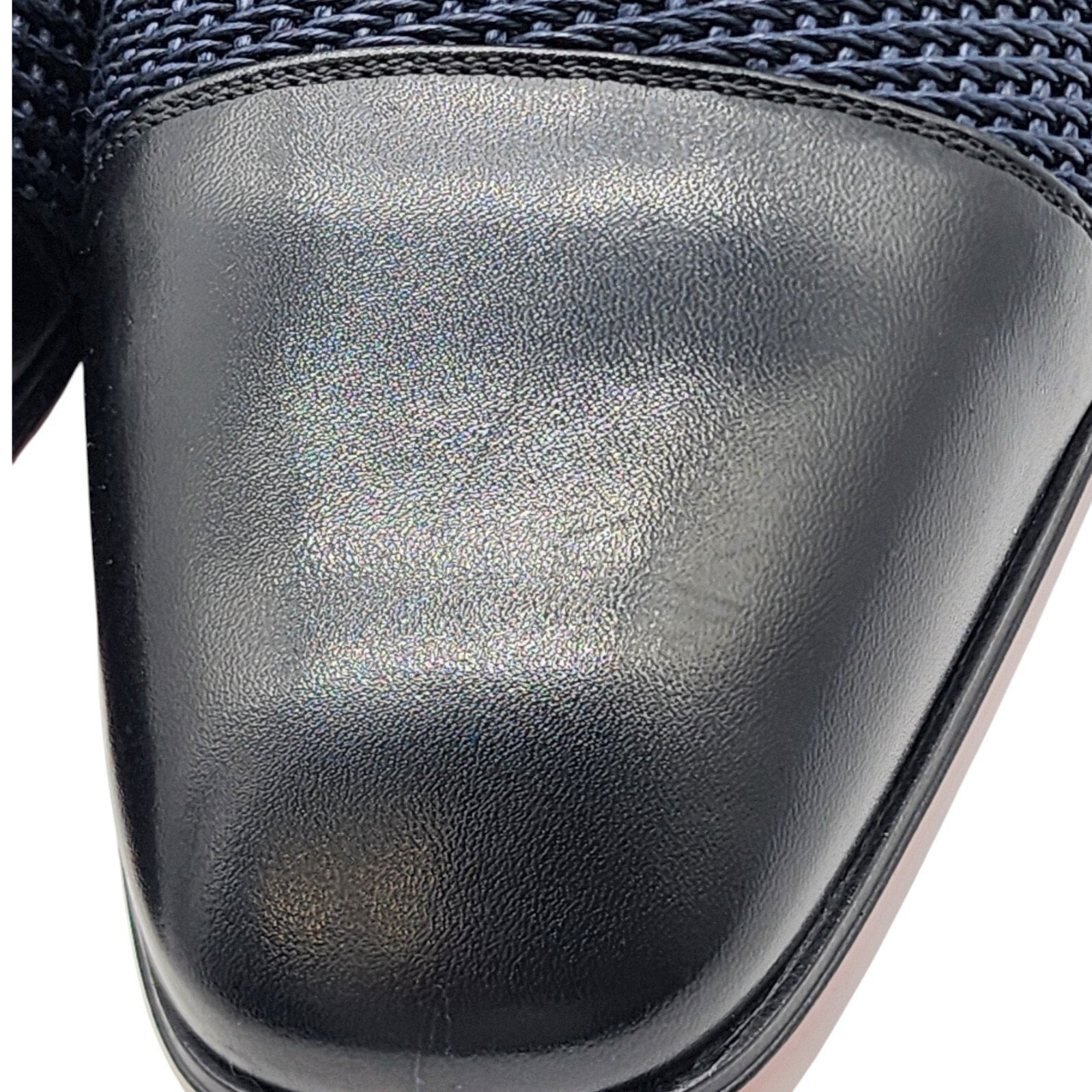 Christian Louboutin Greggo Leather and Suede Oxford Shoes Blue EU 42 US 9 - 7