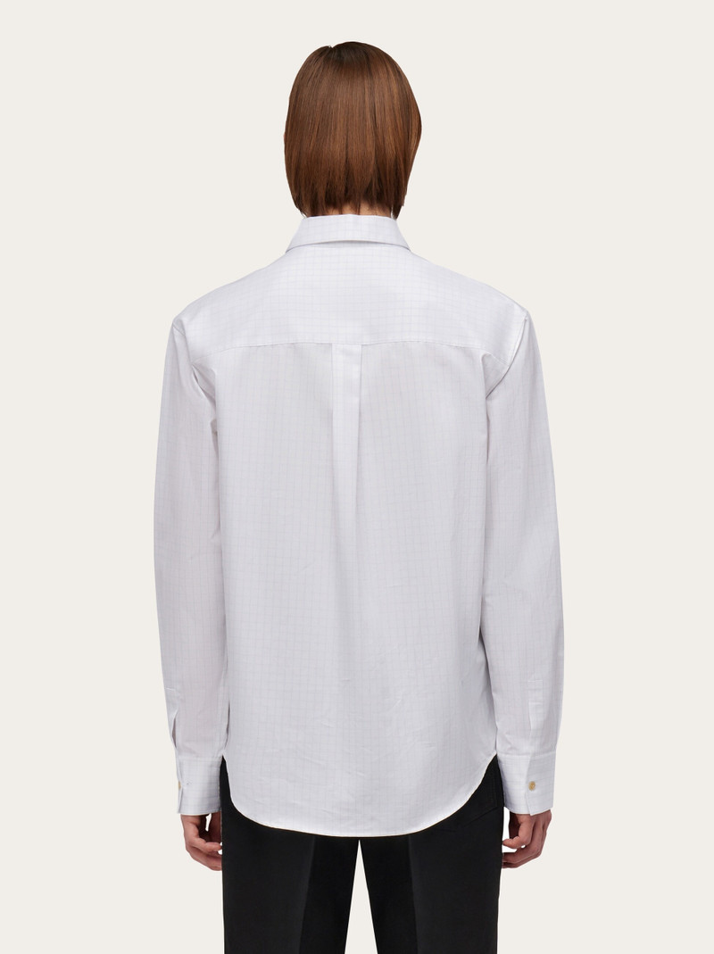 Micro checked long sleeved shirt 3