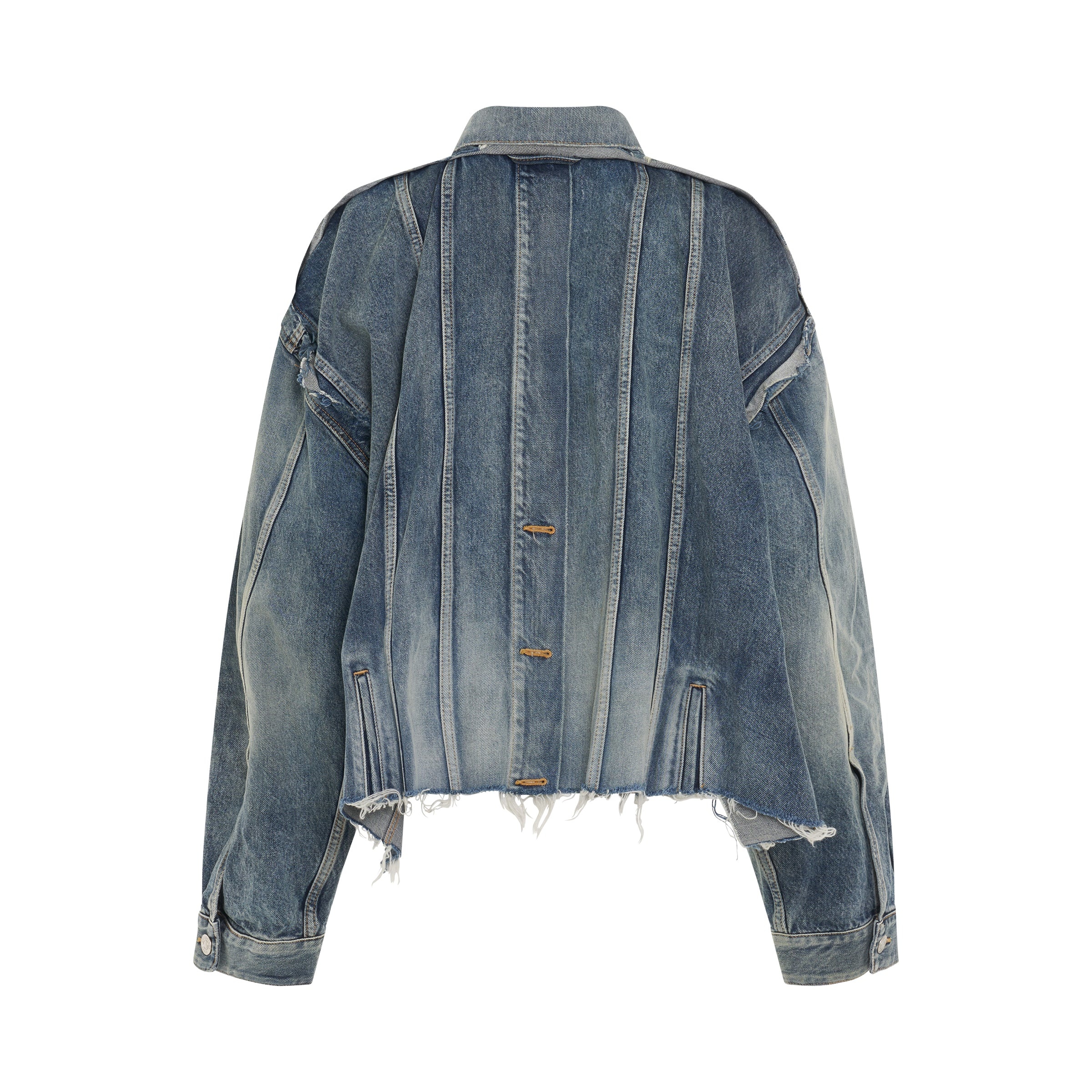 Deconstructed Jacket in Pale Blue - 4