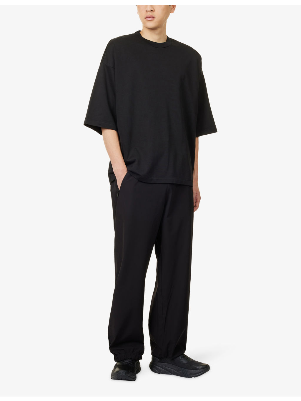 De-Bossed Logo Drawstring-Waist Shell Joggers - 2