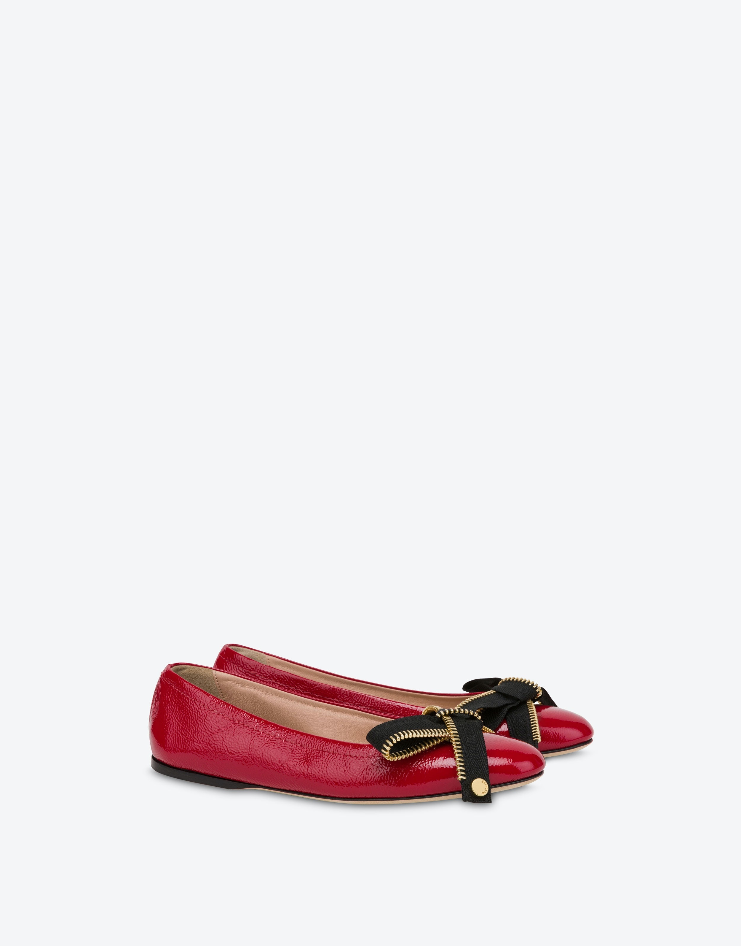 BOW ZIP NAPLAK BALLET FLATS - 1