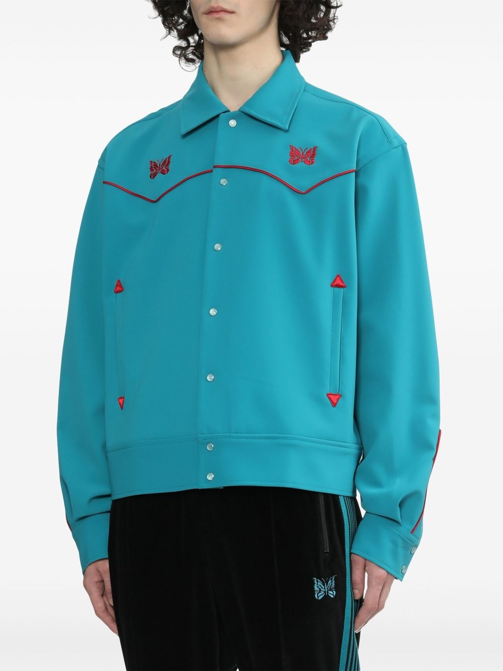 Cowboy butterfly-embroidered jacket - 3