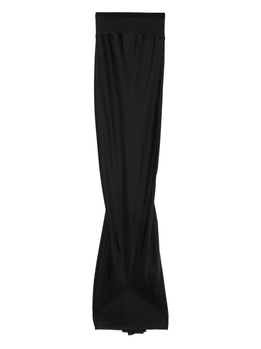 ribbed draped skirt - 1