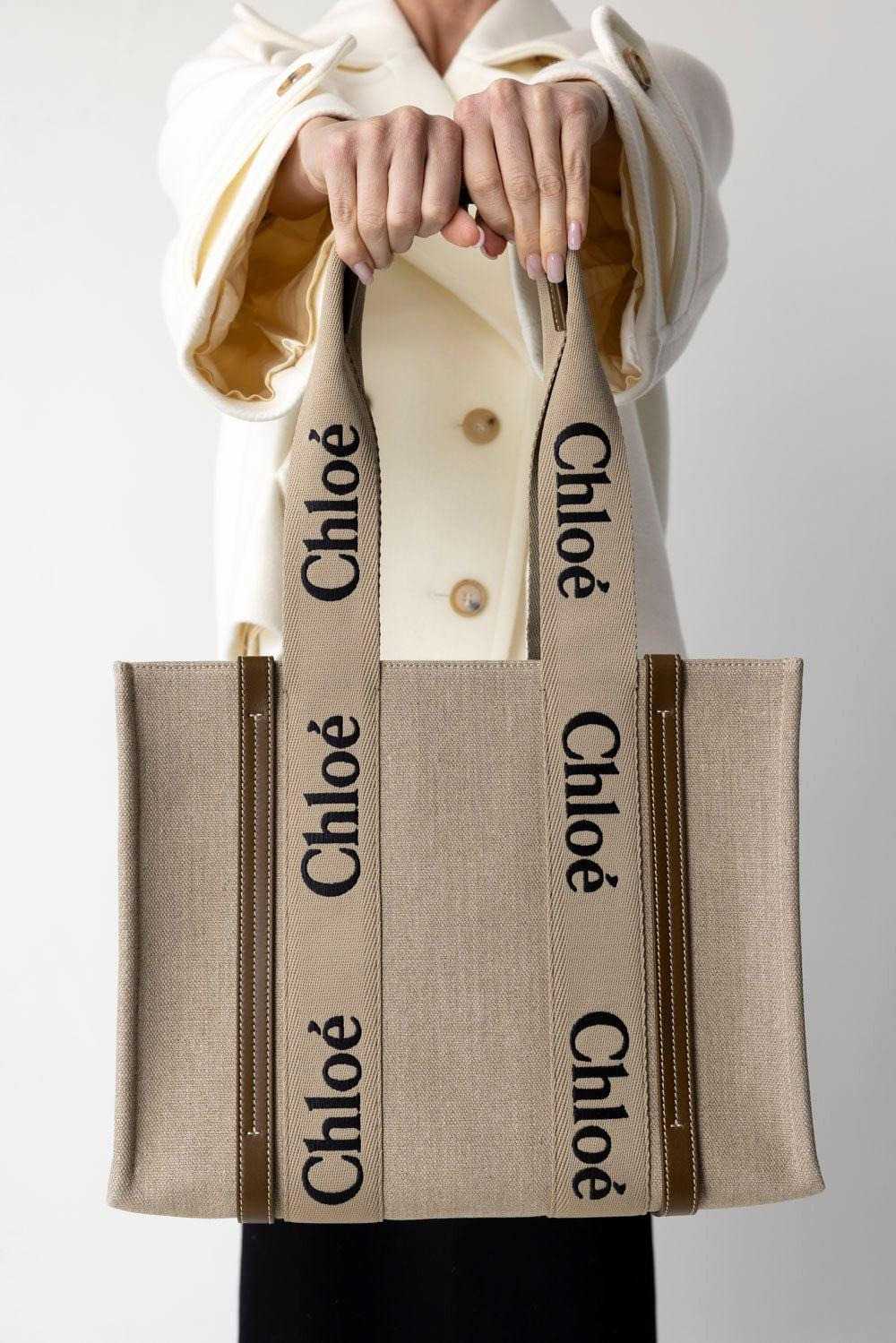 Woody Monogram Tote - Bronze Brown - 3