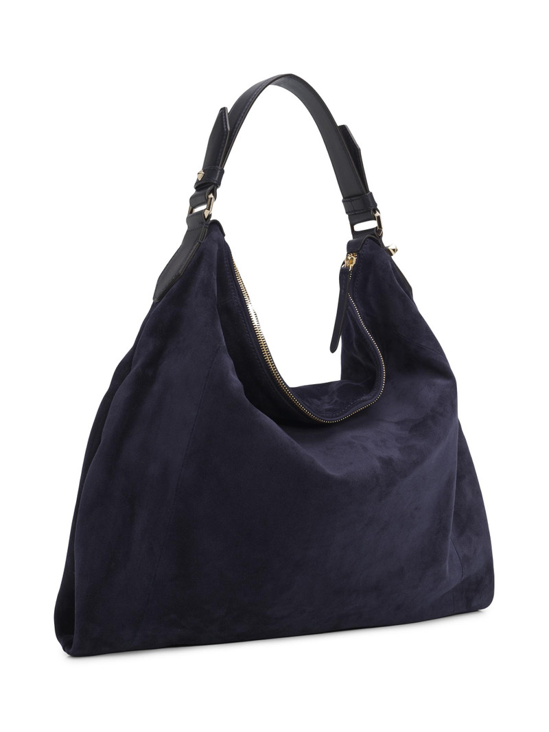 Women's Ana Logo Suede Hobo Bag - Marine Light Gold 3