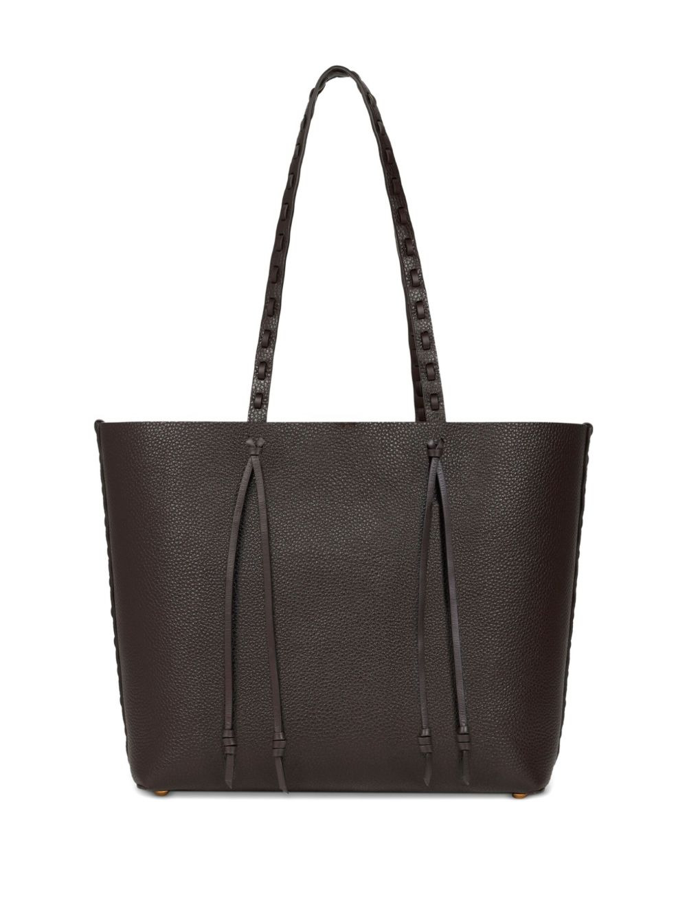 braided-handle tote bag - 3