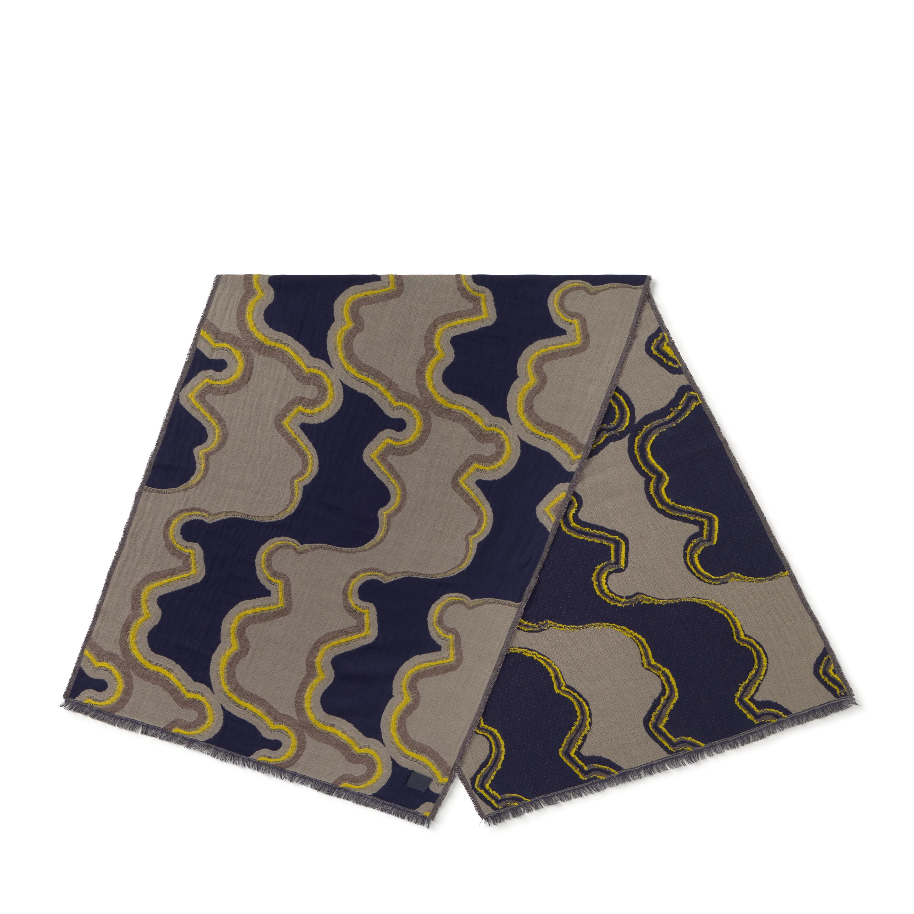 Navy blue and taupe Muffler TOUS Bear Waves - 1
