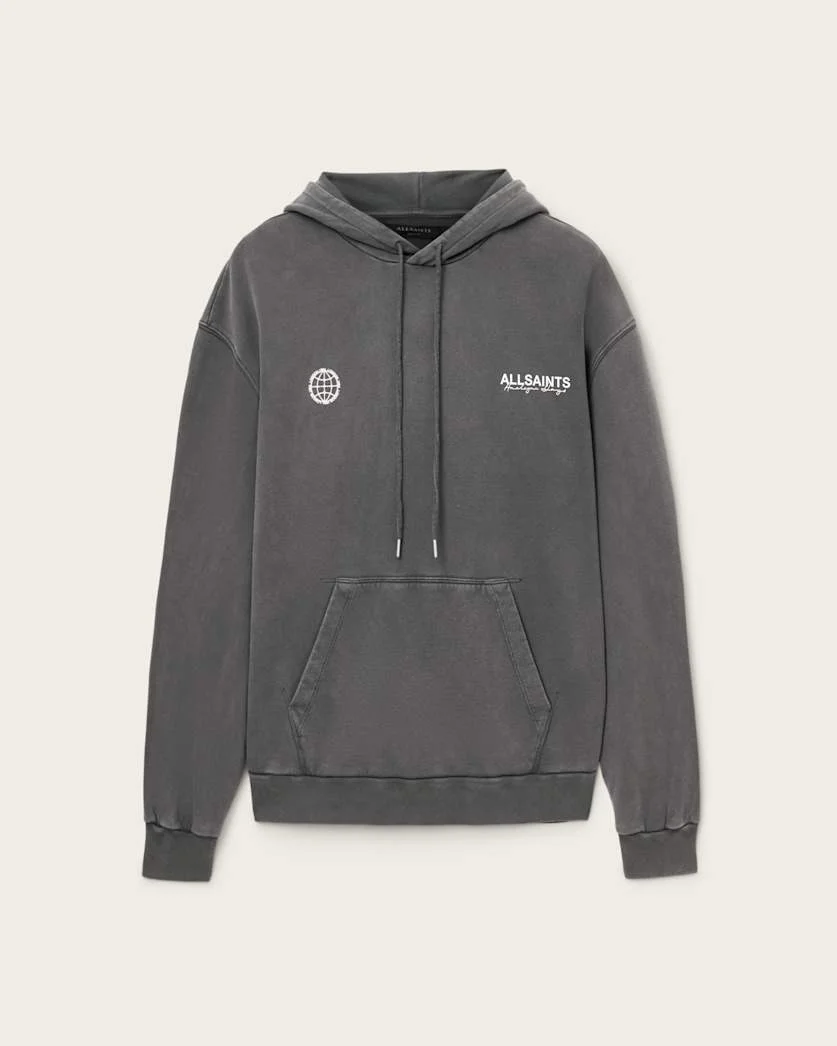 EMBLEM OVERSIZED COTTON HOODY - 1
