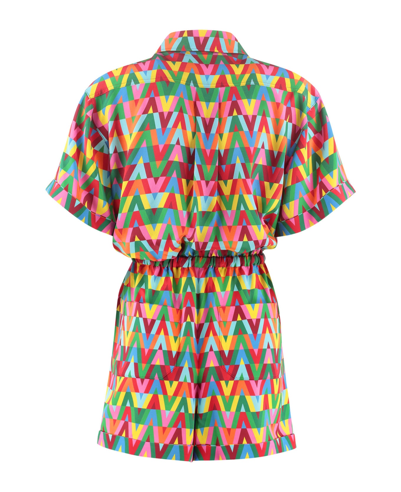 Printed Silk Jumpsuit - 2
