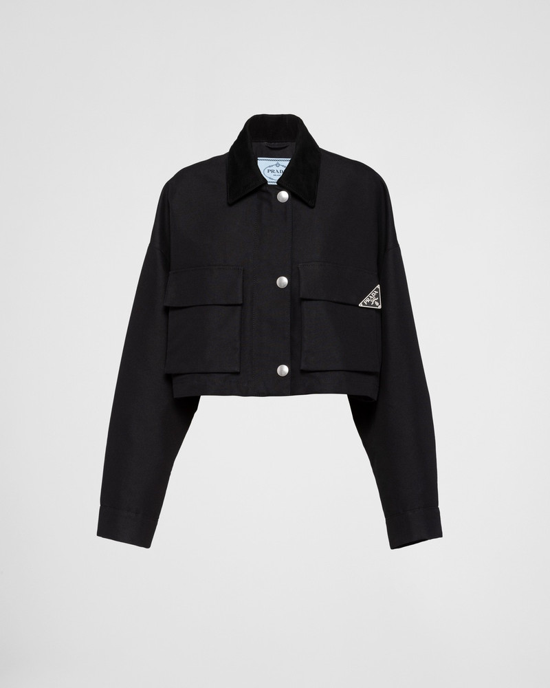 Technical canvas blouson jacket 1