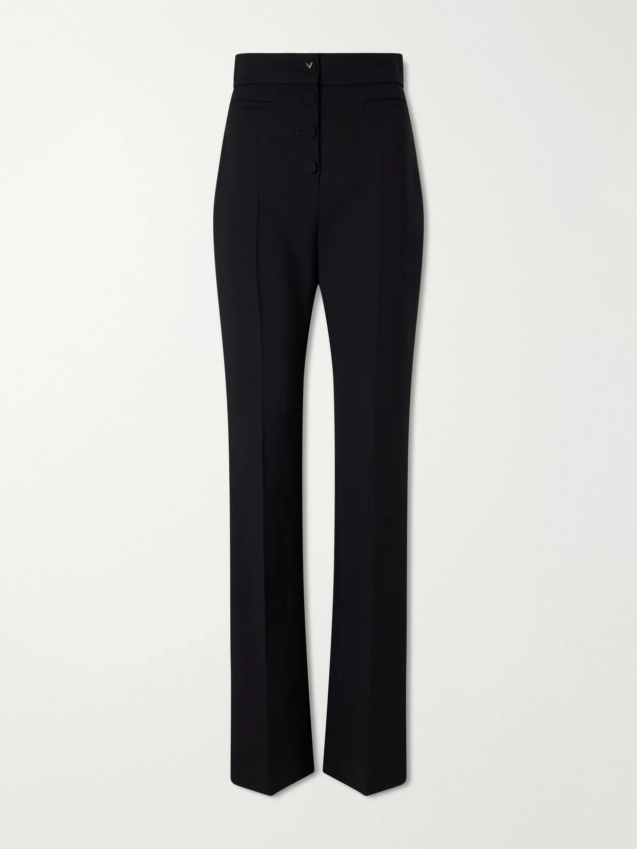 Straight-leg Wool Crepe Pants - 1