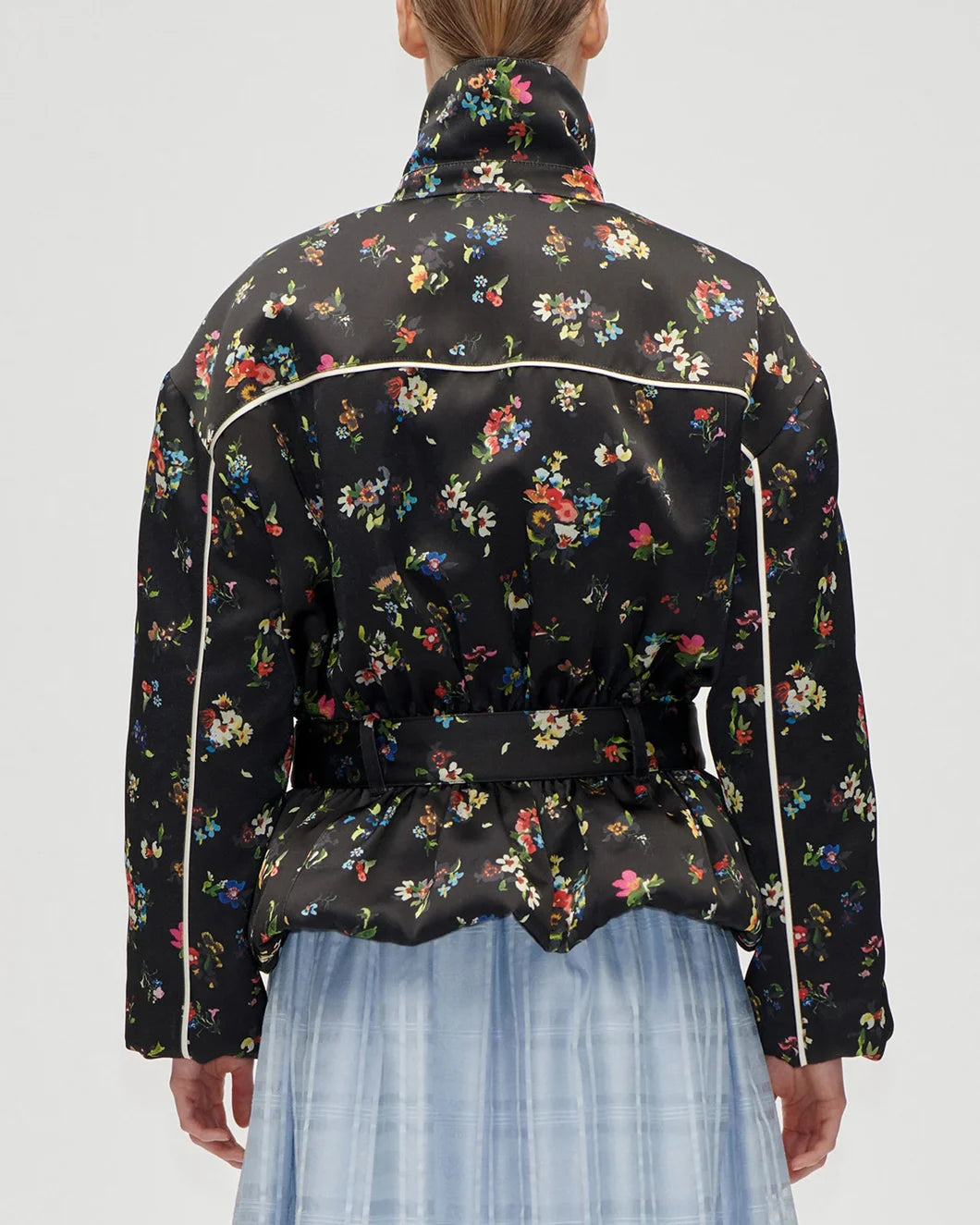 CINCHED AVIATOR BOMBER JACKET - MAGNOLIA GARDEN - 3