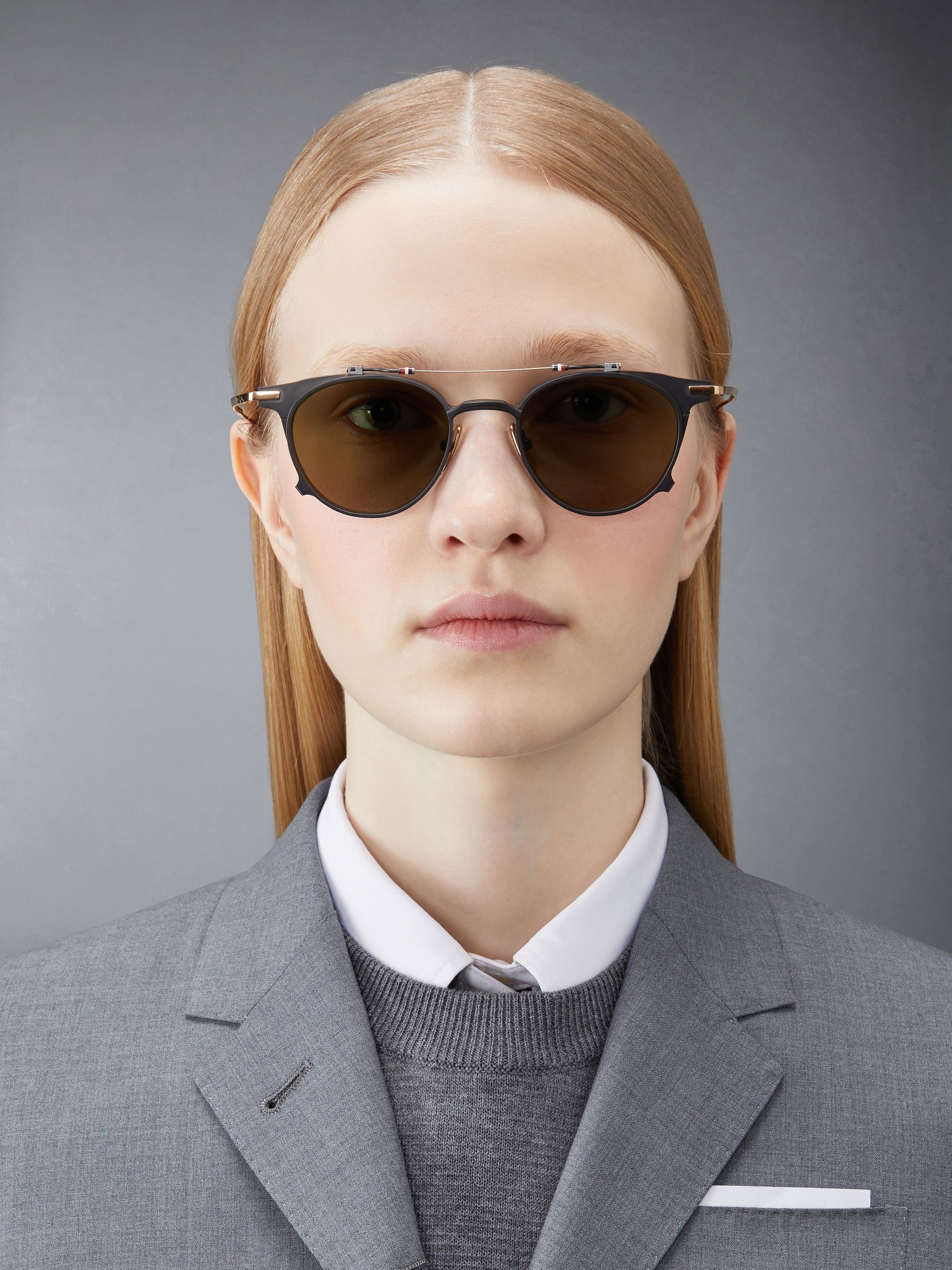 Titanium Round Clip On Sunglasses - 3