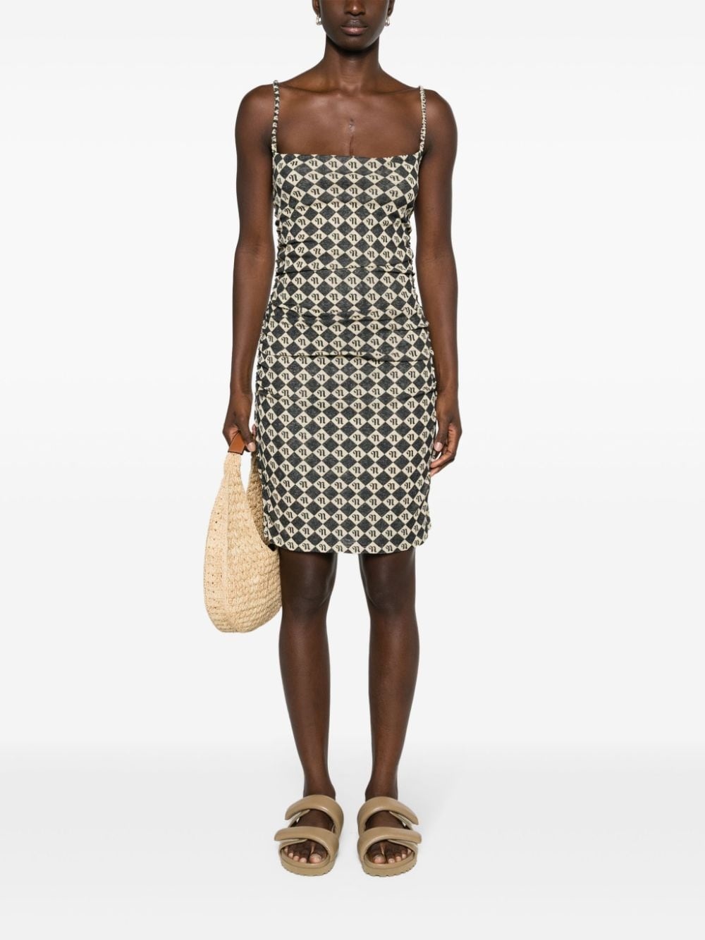 monogram-print minidress - 2