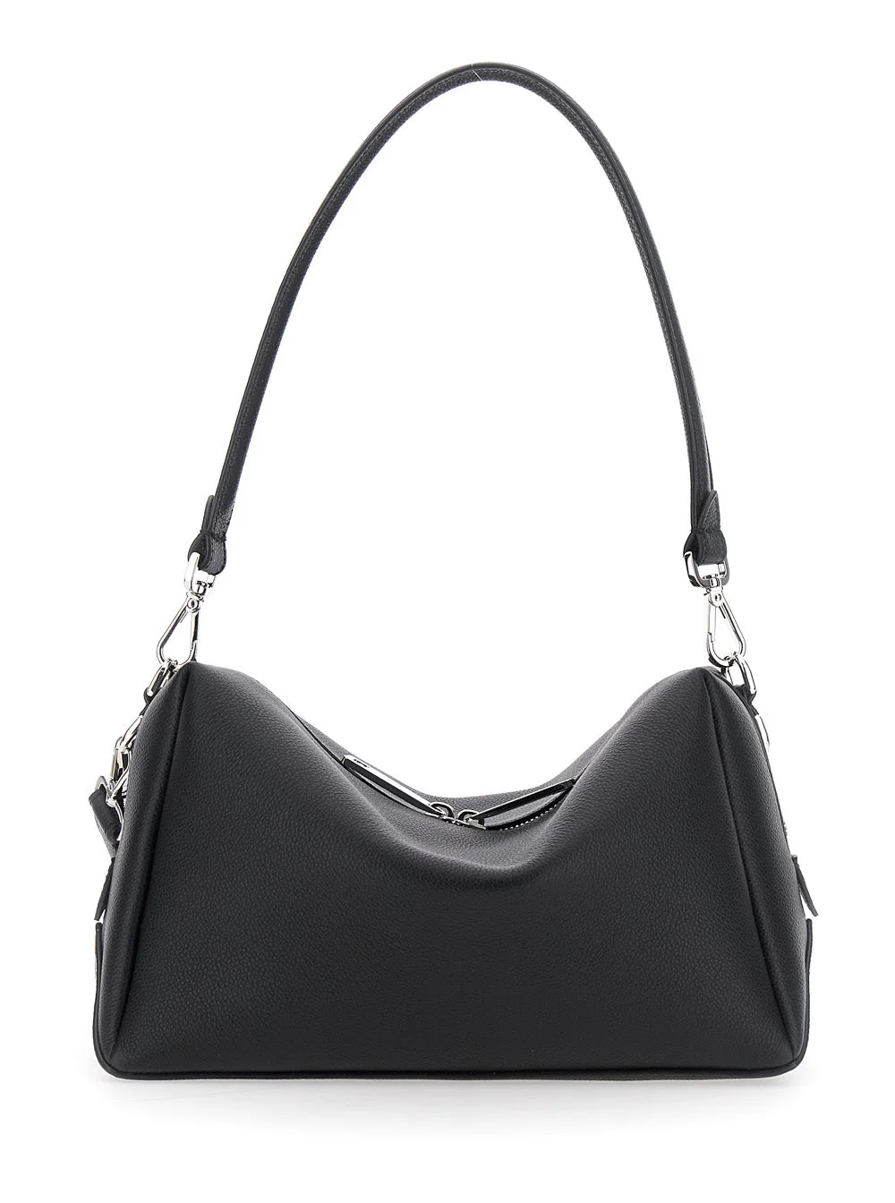 Fendi Men 'Lui Medium' Black Shoulder Bag With Removable Strap In Leather Man - 1