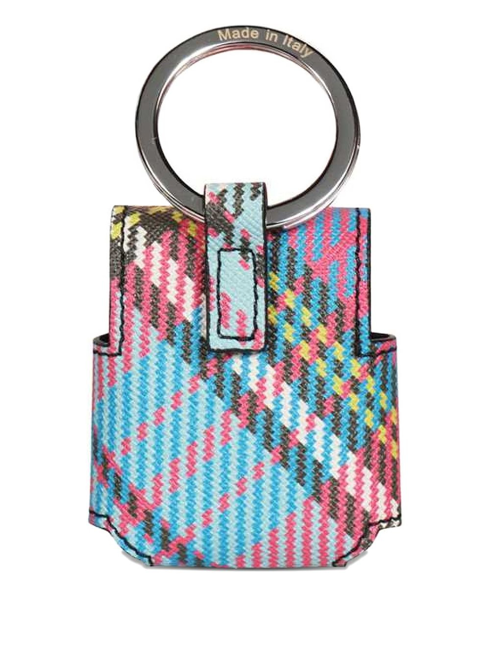 orb-embellished plaid AirPods case - 2