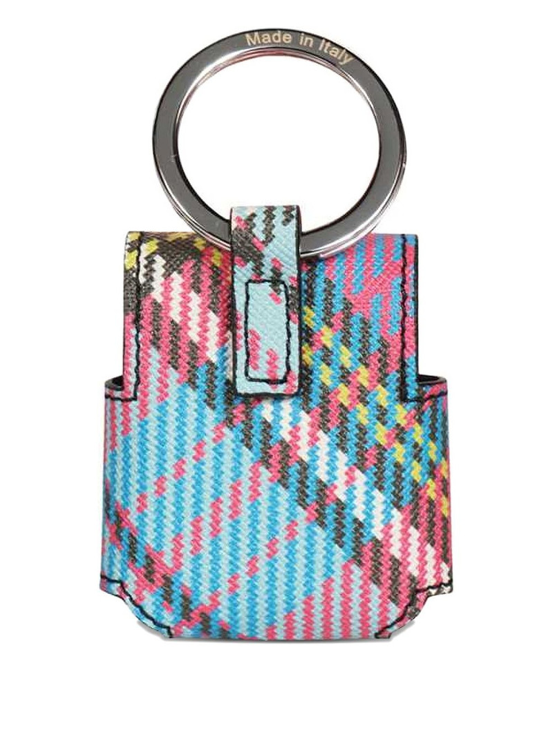 Vivienne Westwood orb-embellished plaid AirPods case outlook
