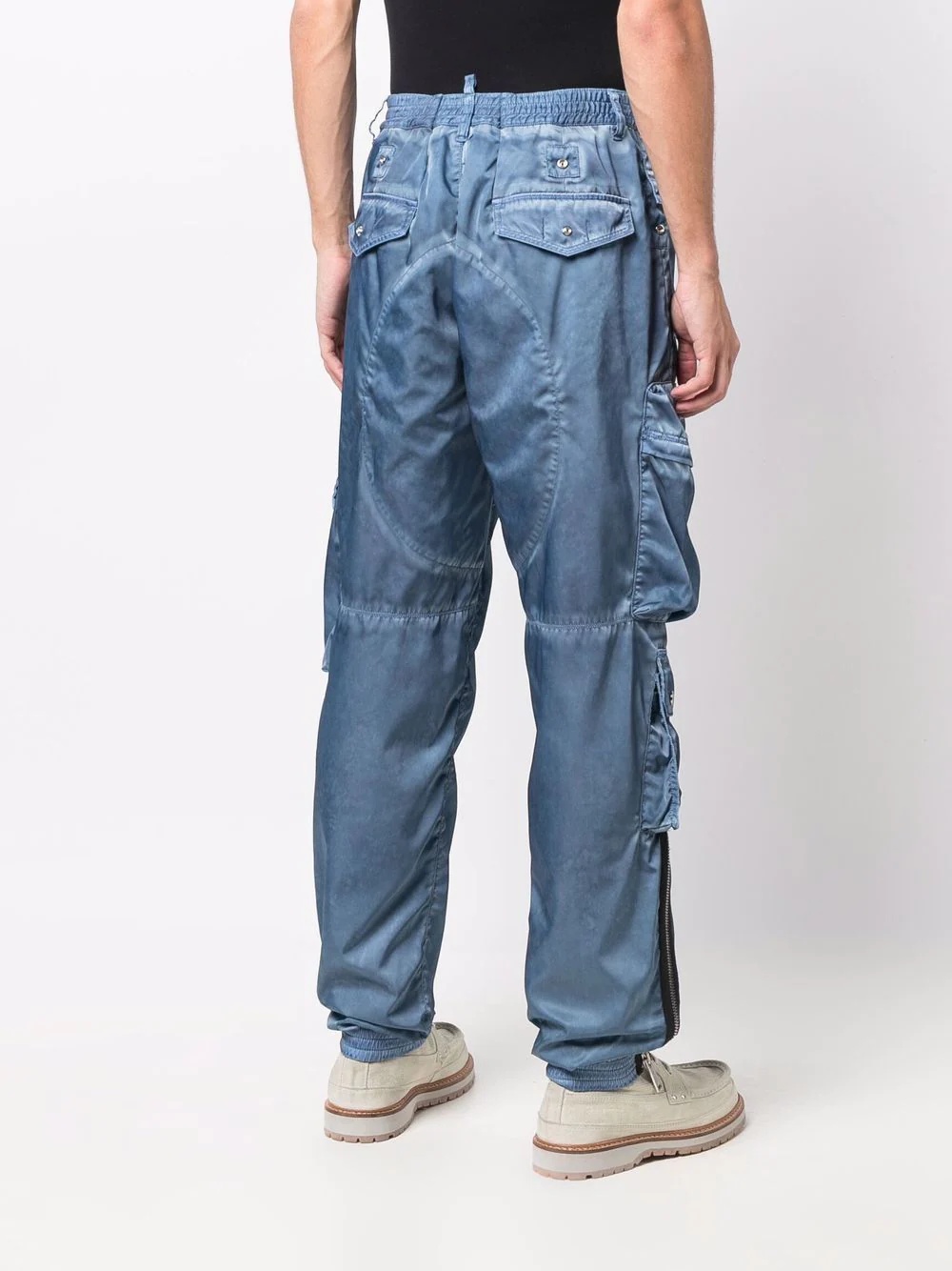 flap-pocket utility trousers - 4