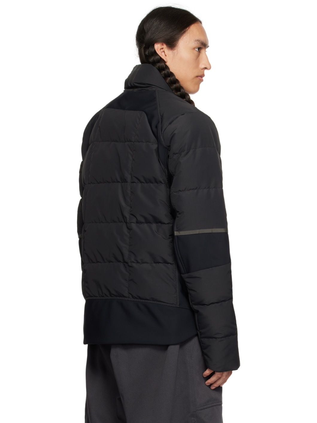 Black HyBridge Down Jacket - 3