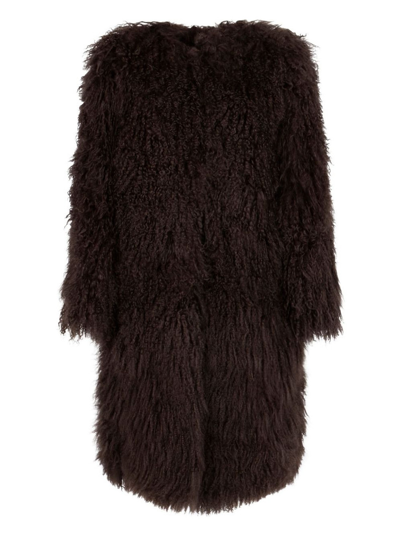 long-sleeves fur coat 1