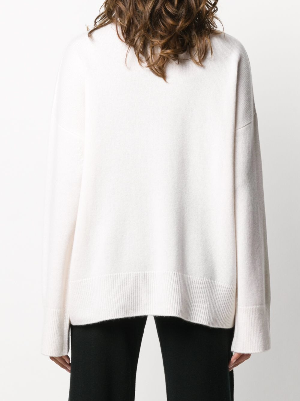 cashmere roll neck jumper - 4
