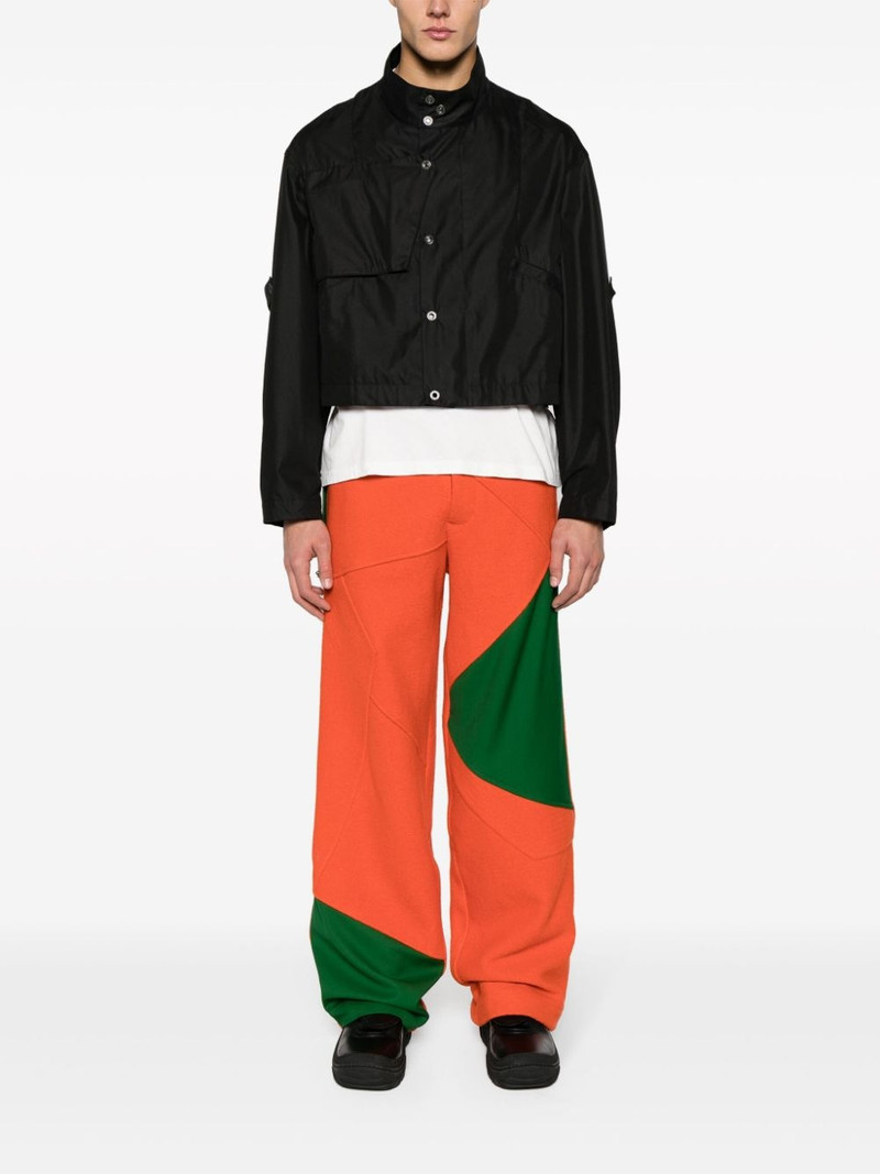 Kiko Kostadinov Aspasia panelled wide-leg trousers outlook