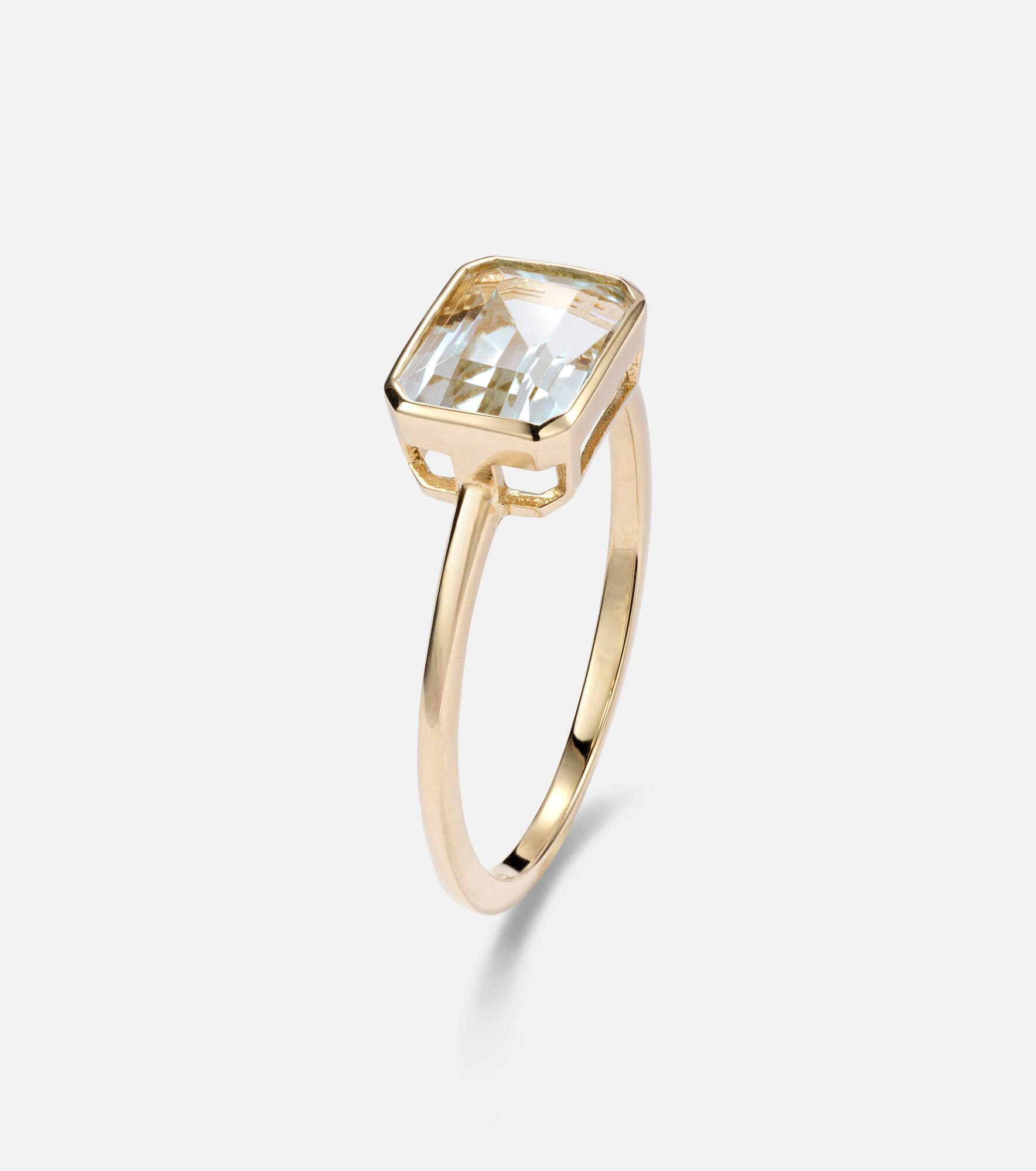 14kt gold ring with amethyst - 4