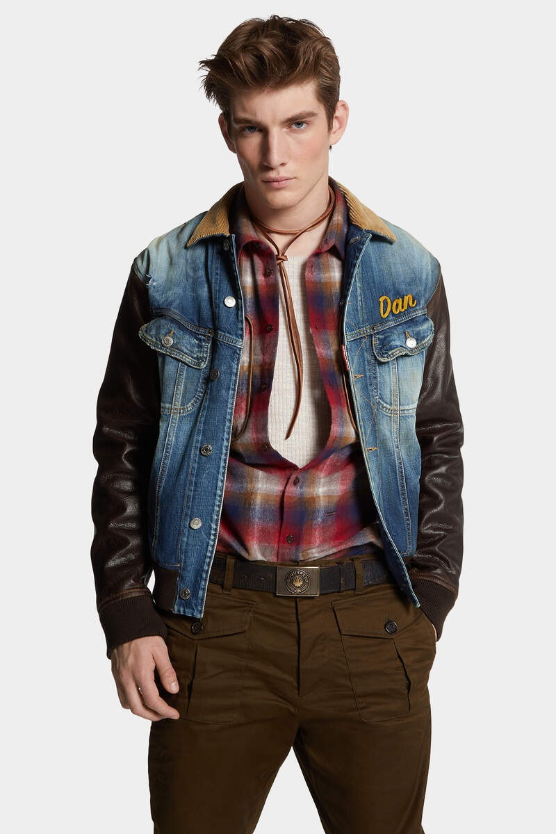 MEDIUM RUSTY NAIL WASH L.A. COLLEGE JEAN JACKET 3