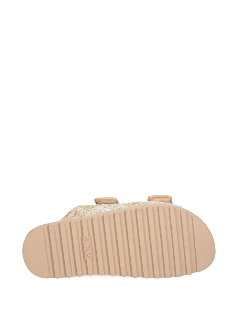 Fadeliza  embroidered double-strap flat sandals - 5