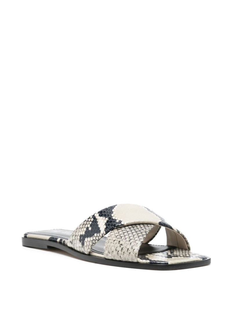 PARIS TEXAS snakeskin-effect sandals outlook