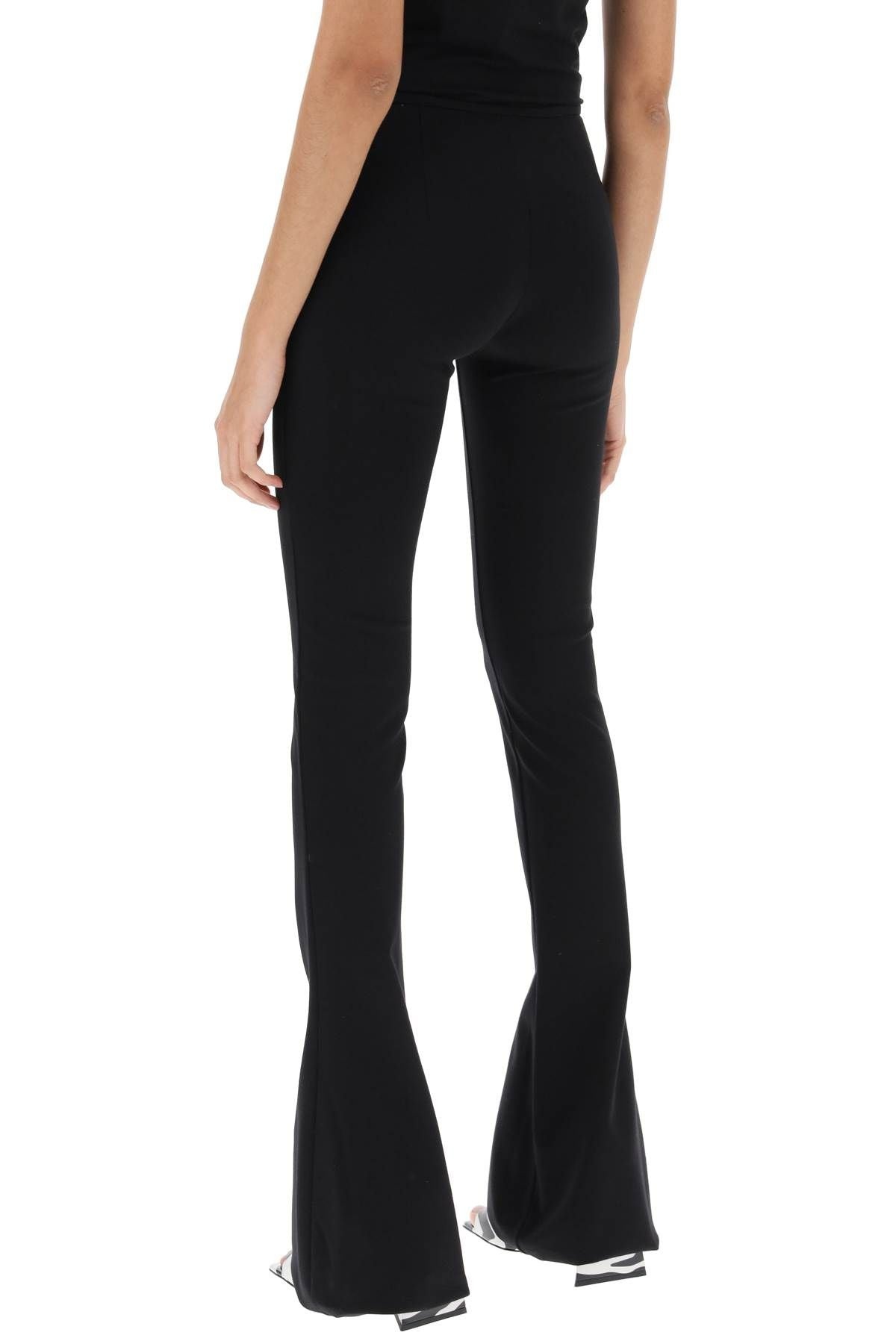 BOOTCUT PANTS WITH SLANTED ZIPPER - 4