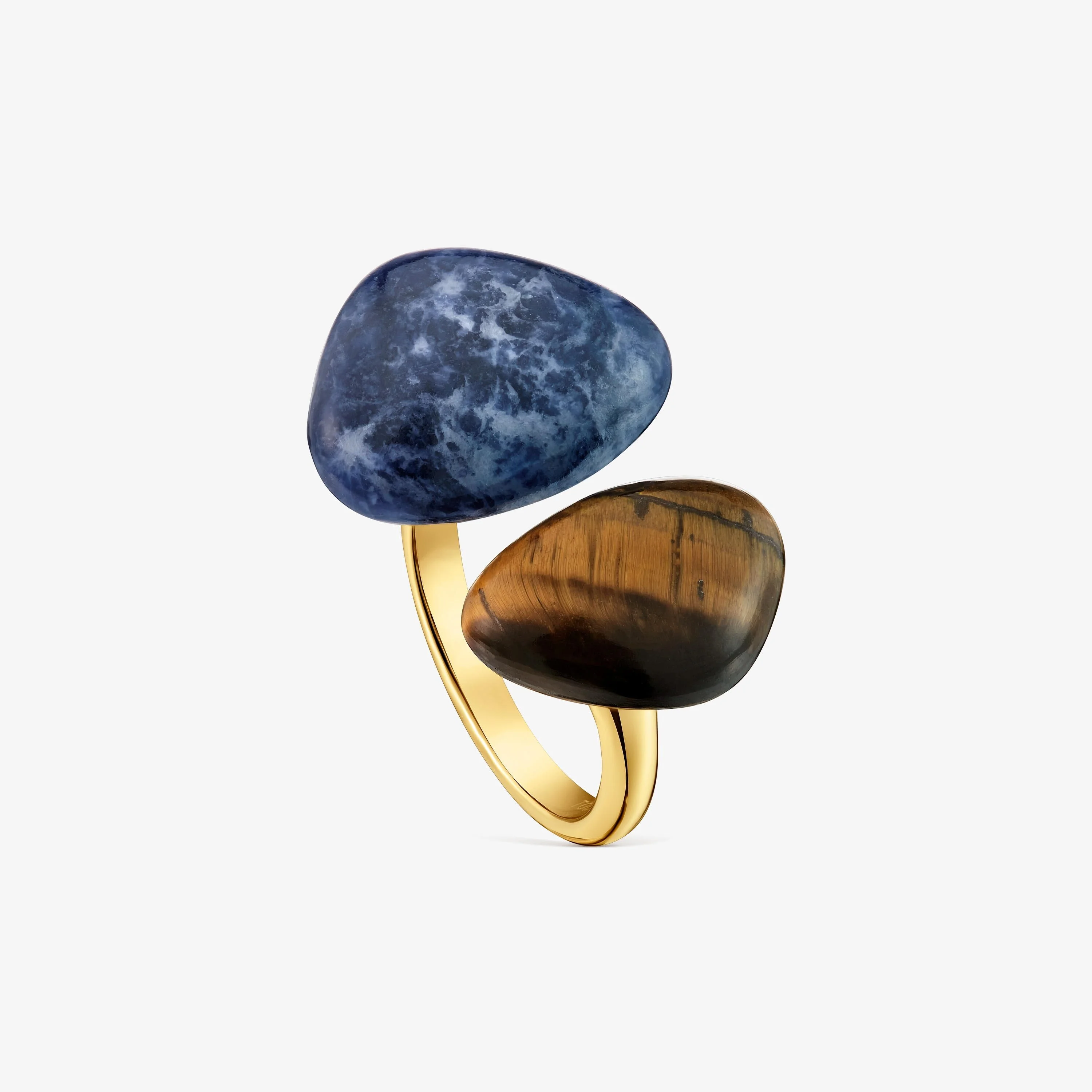 Ring with 18kt gold vermeil and sodalite TOUS Color Dots - 1