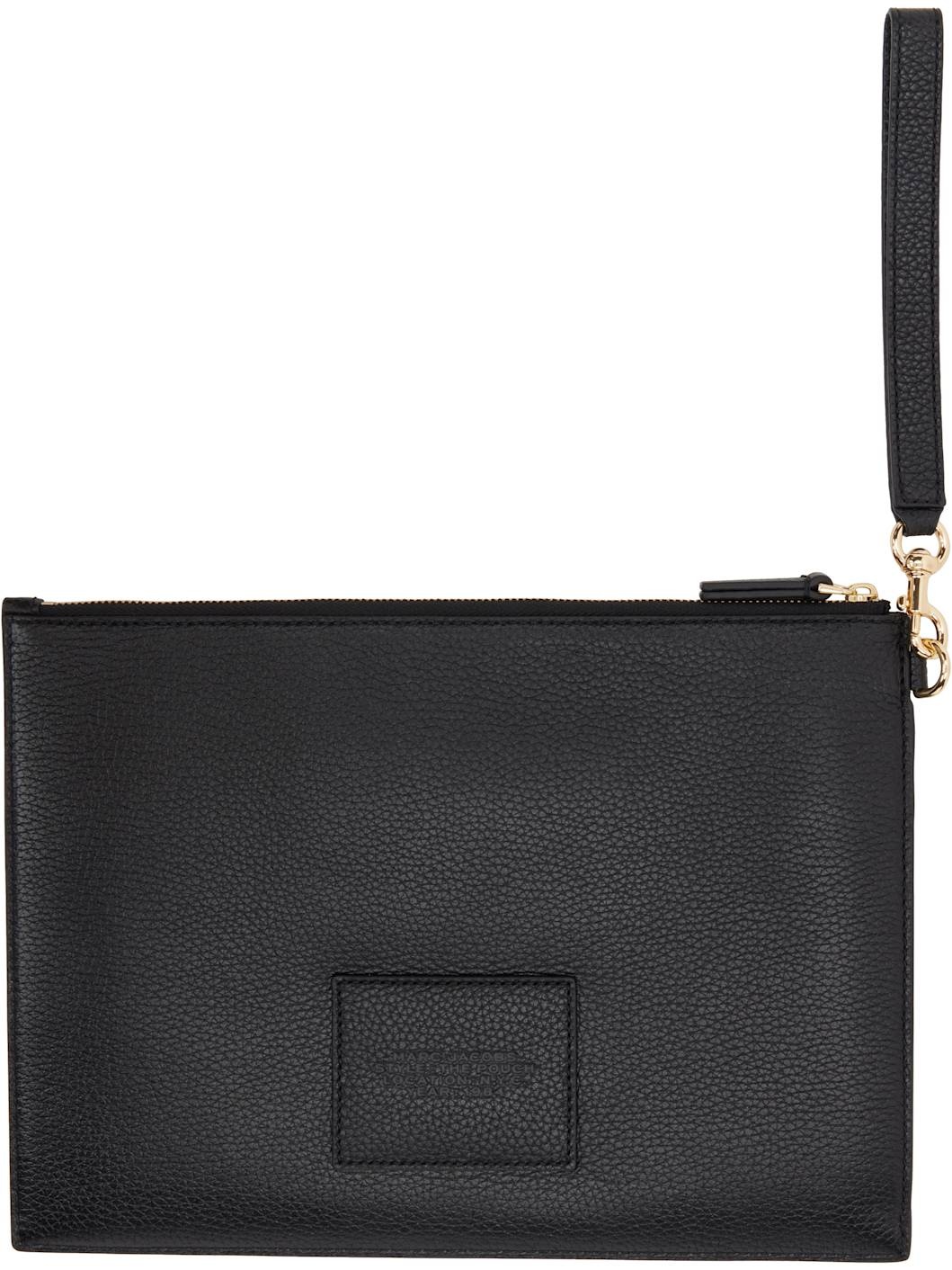 Black 'The Leather Large' Pouch - 2